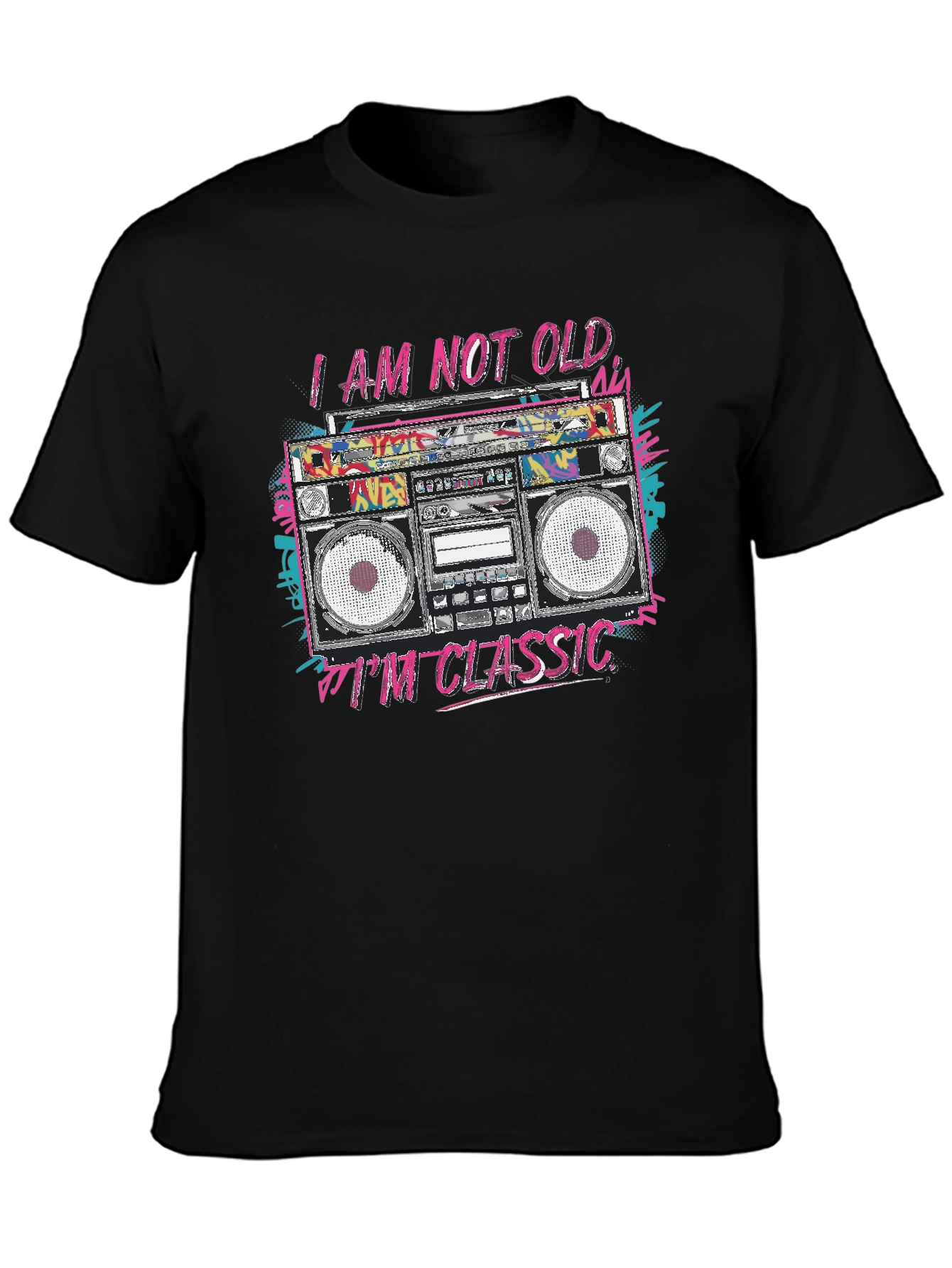 Classic Boombox T-Shirt - Retro Style Tee