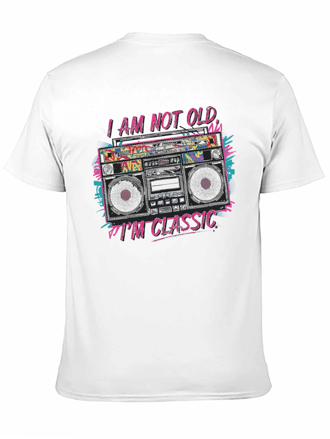 Classic Boombox T-Shirt - Retro Style Tee