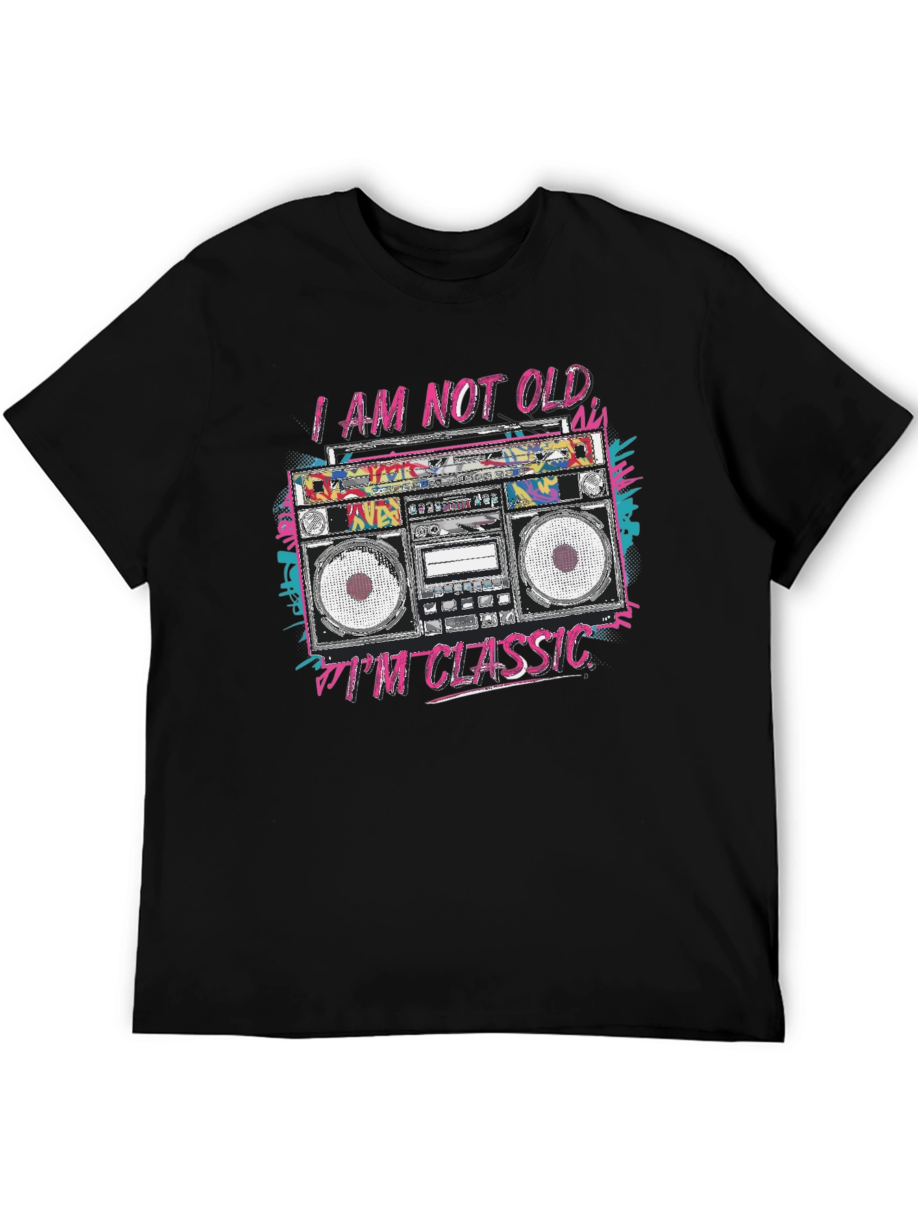 Classic Boombox T-Shirt - Retro Style Tee