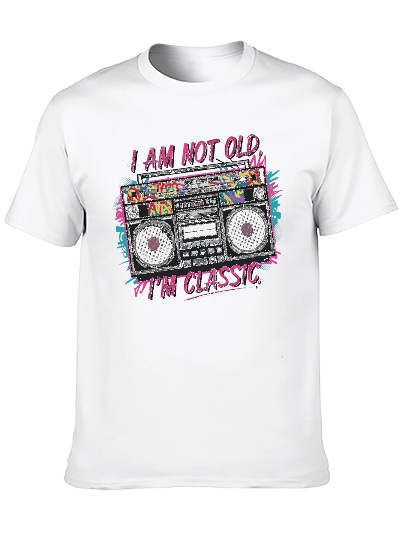 Classic Boombox T-Shirt - Retro Style Tee