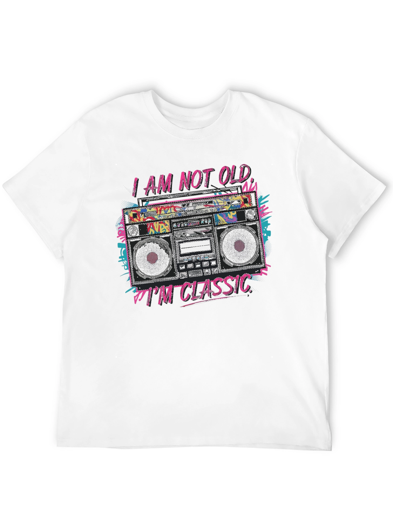 Classic Boombox T-Shirt - Retro Style Tee