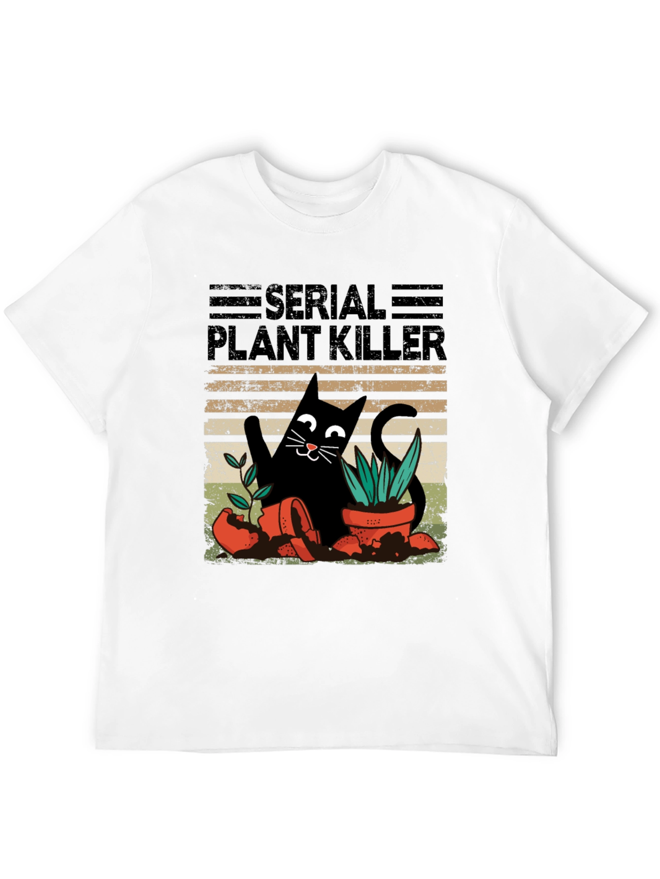 Serial Plant Killer Cat T-Shirt