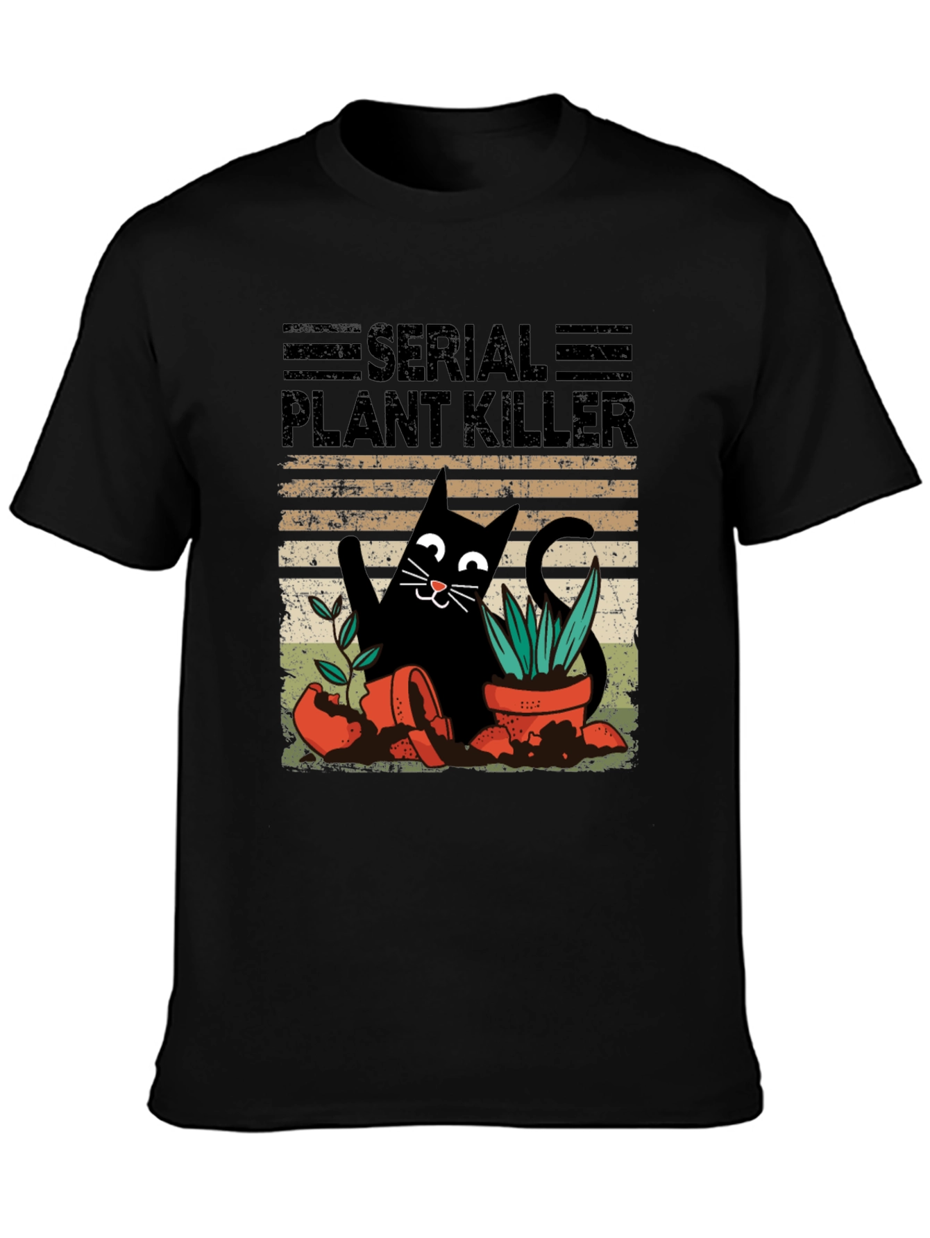 Serial Plant Killer Cat T-Shirt