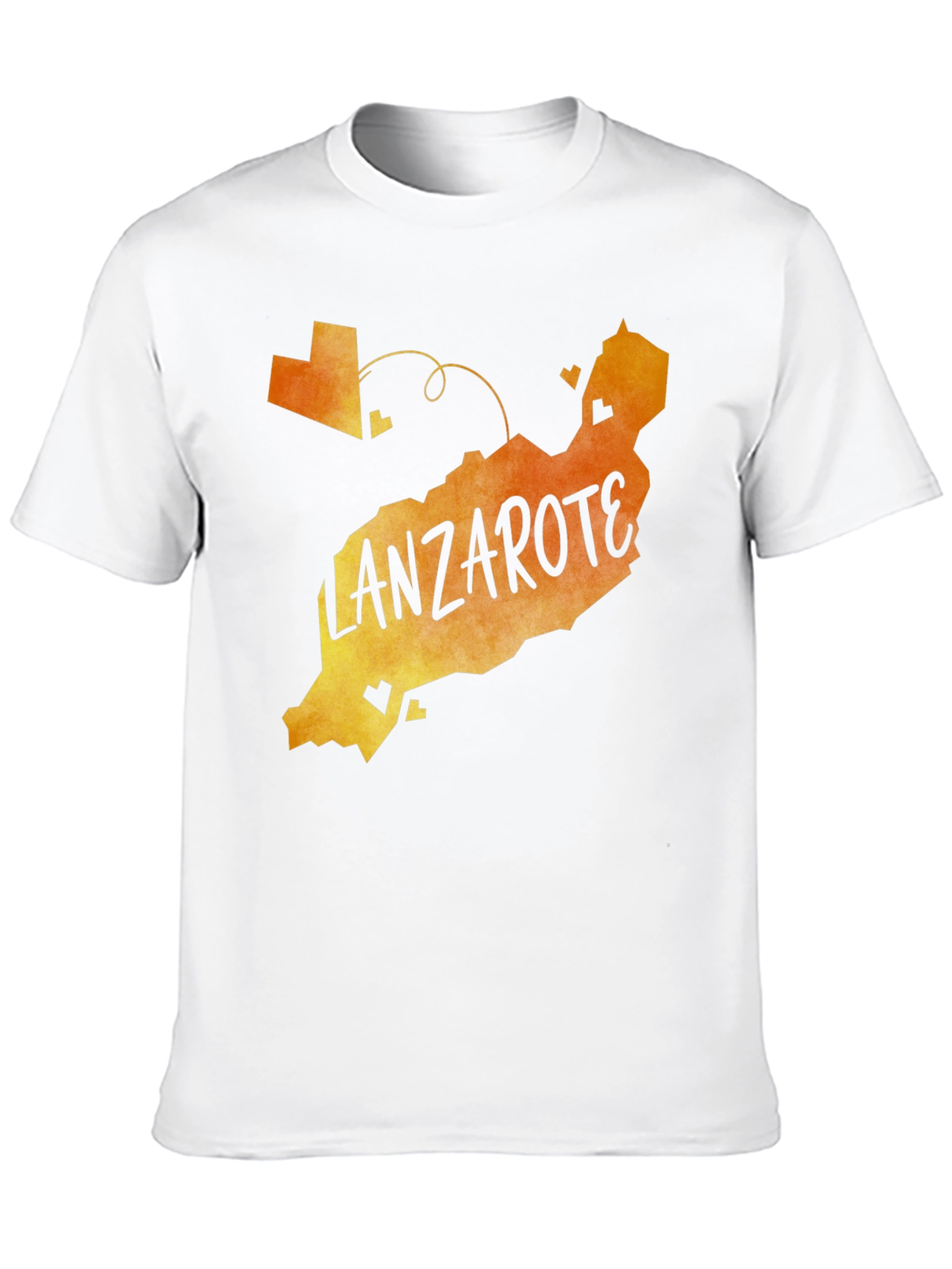 Lanzarote Island Map T-Shirt