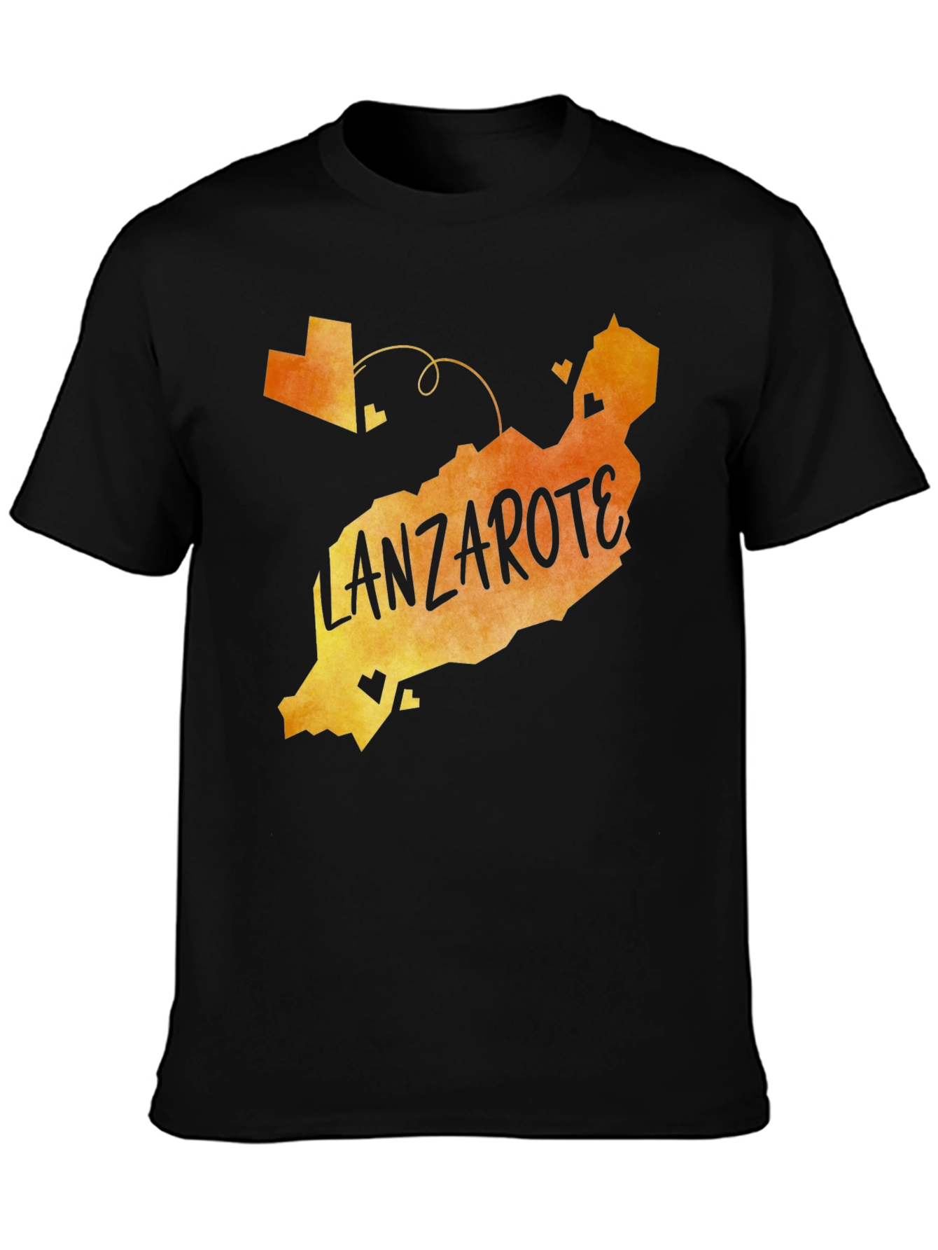 Lanzarote Island Map T-Shirt