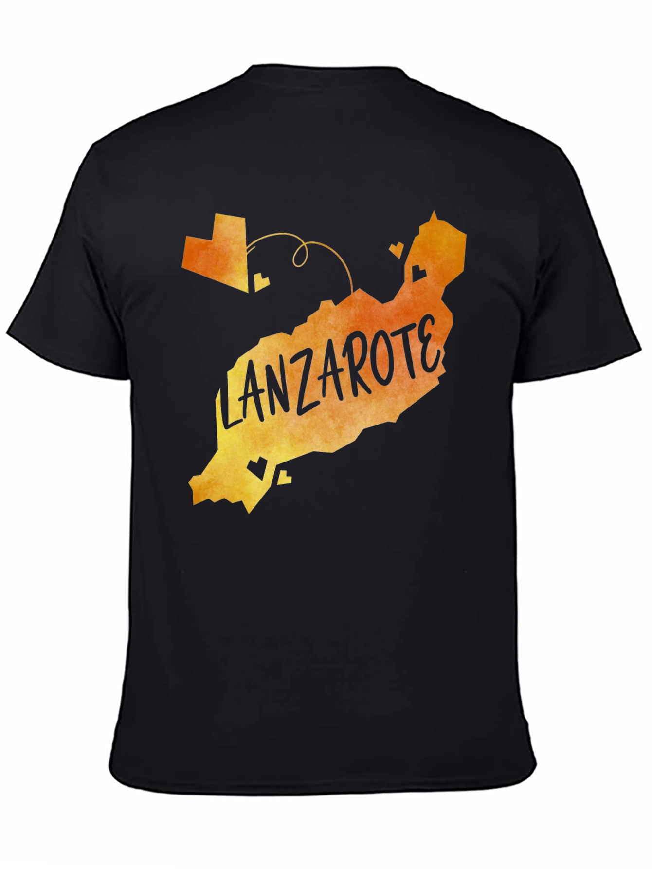 Lanzarote Island Map T-Shirt