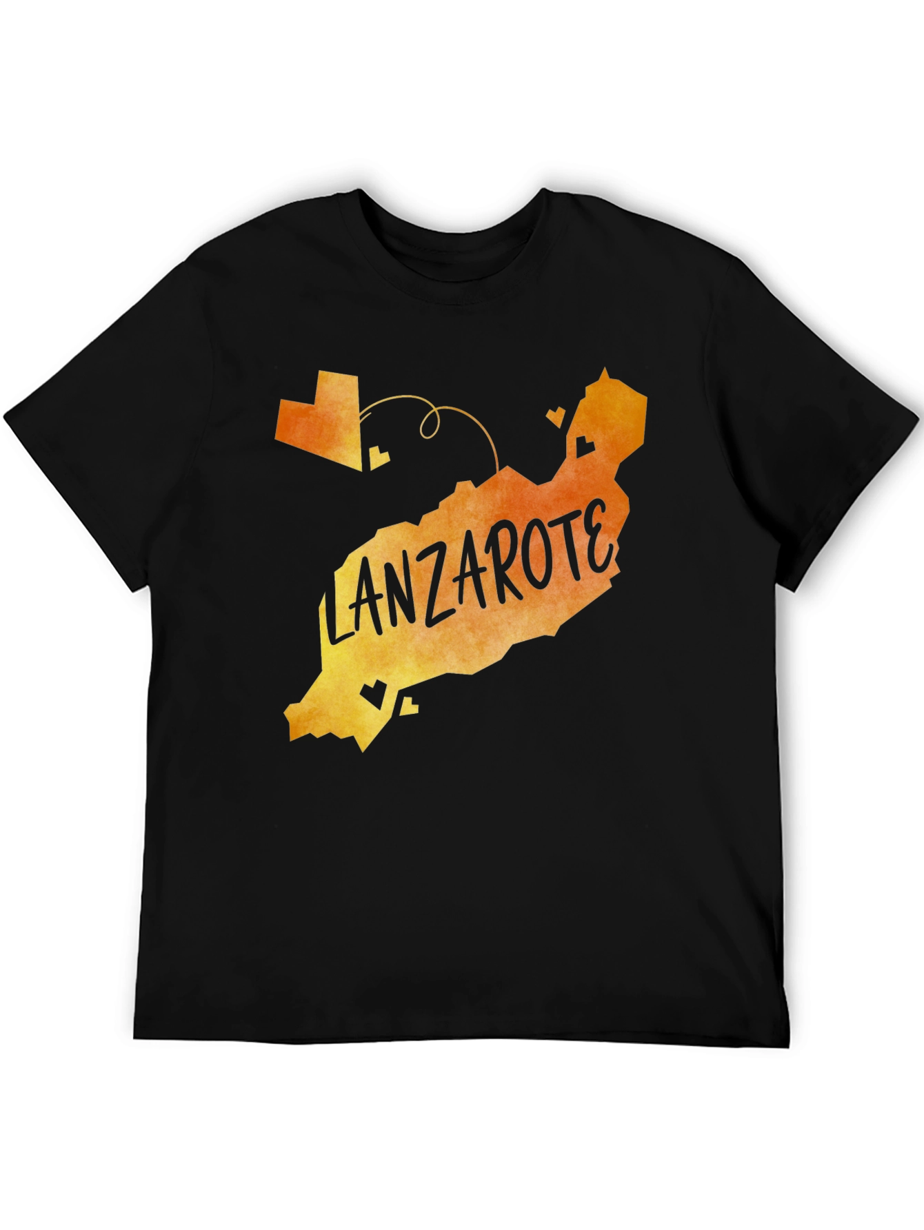 Lanzarote Island Map T-Shirt