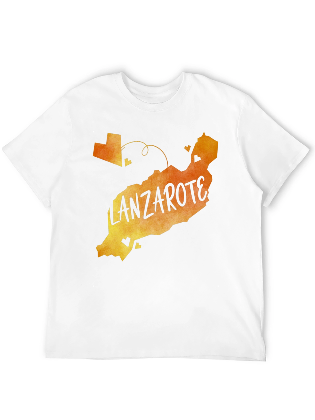 Lanzarote Island Map T-Shirt