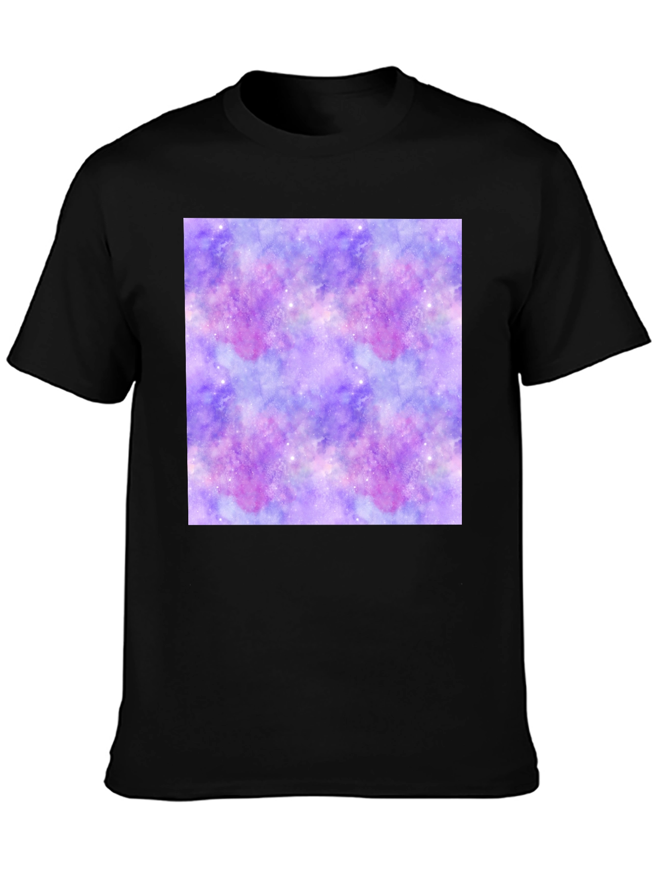 Galaxy Print Black T-Shirt