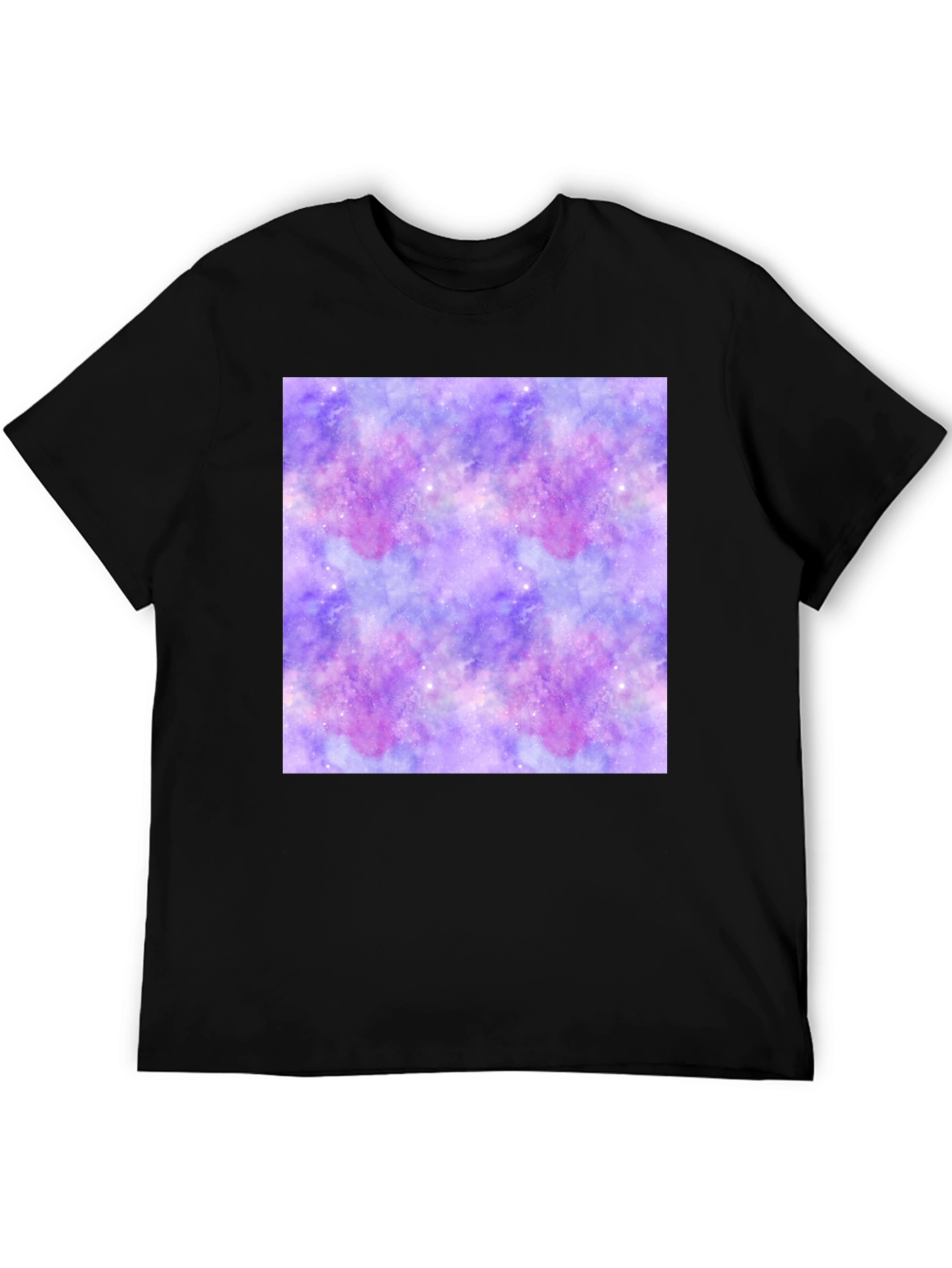 Galaxy Print Black T-Shirt