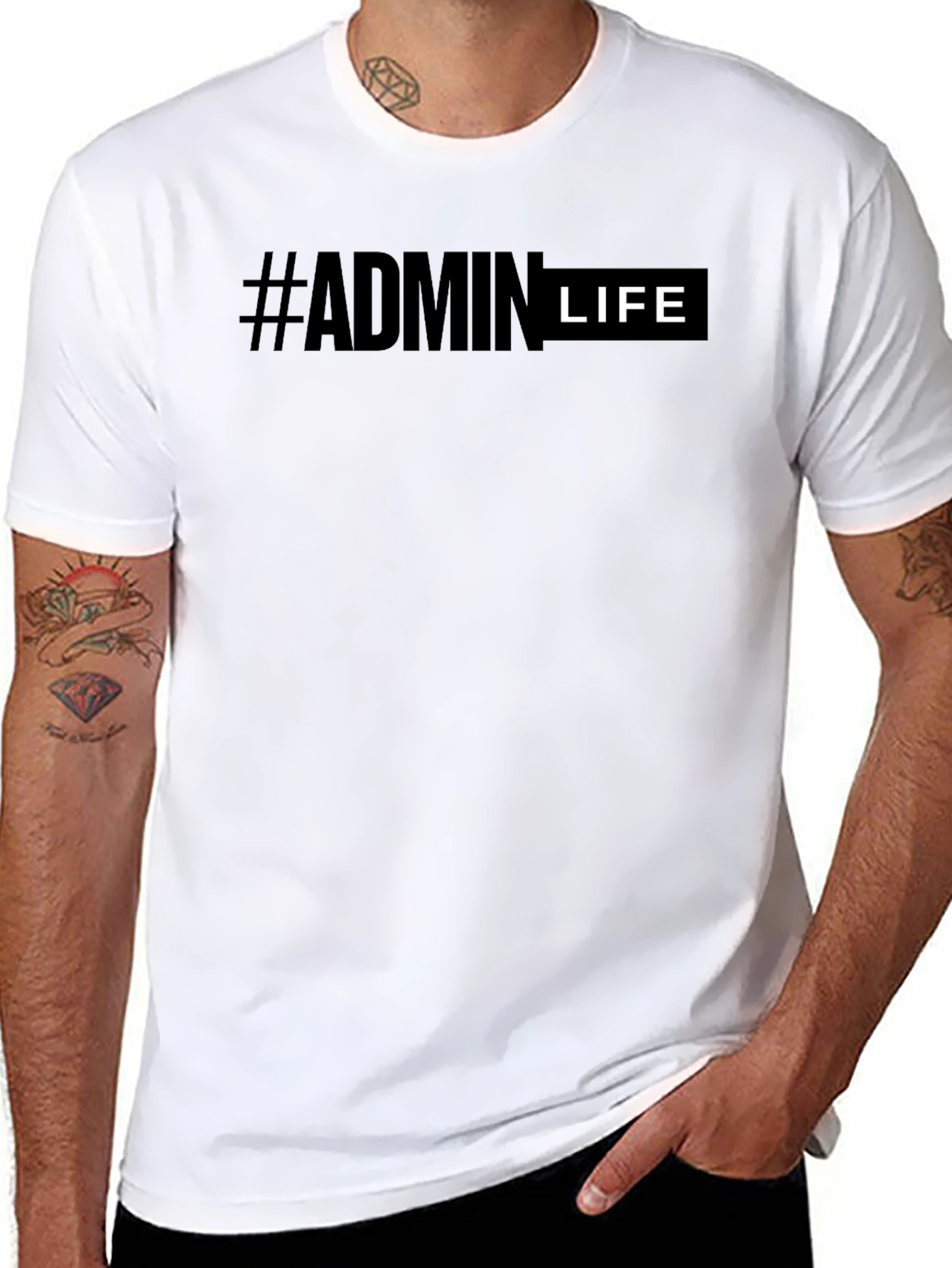 #Admin Life T-Shirt - Comfortable Everyday Wear