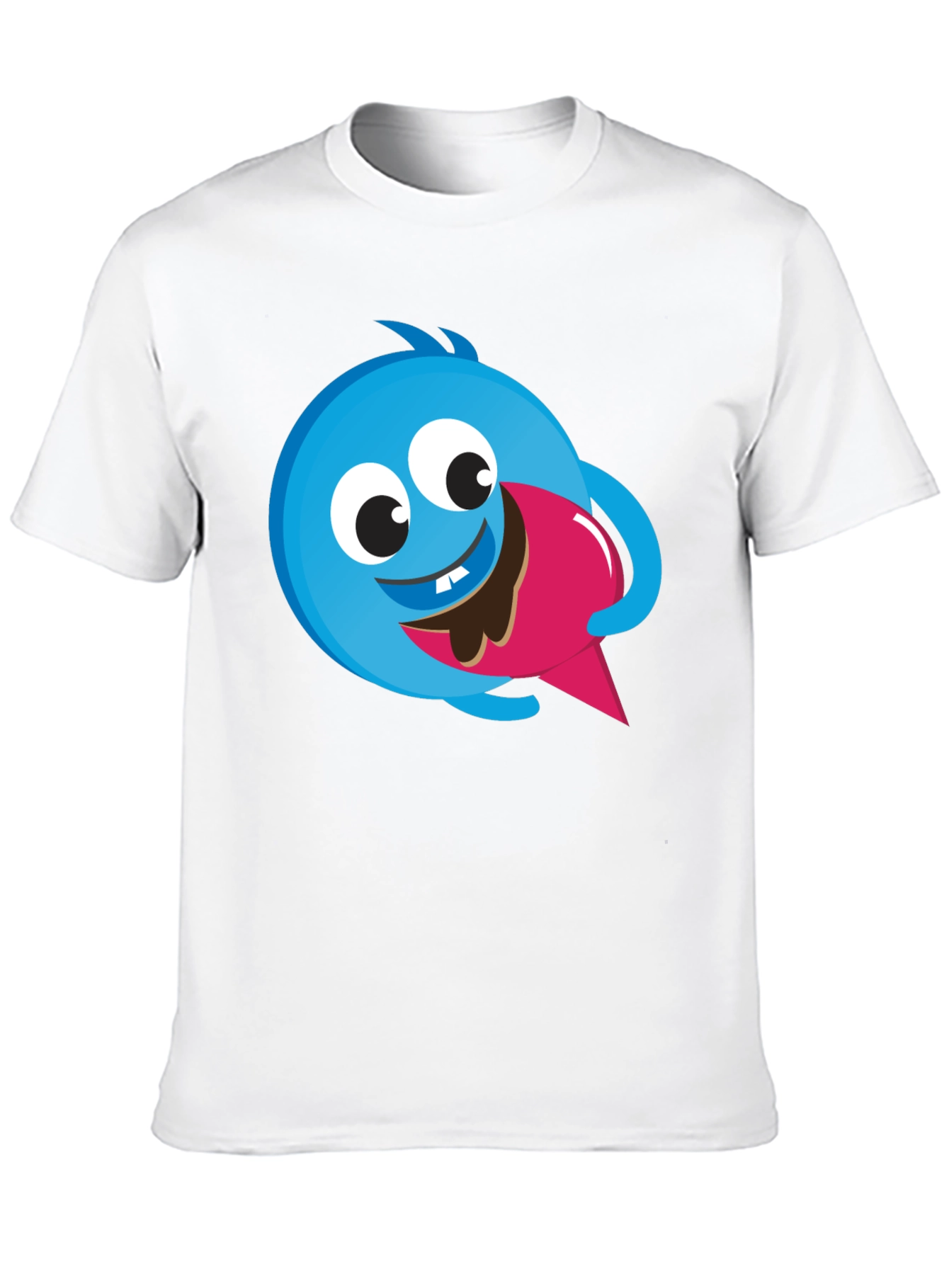 Cartoon Monster Eating Ice Cream T-Shirt
