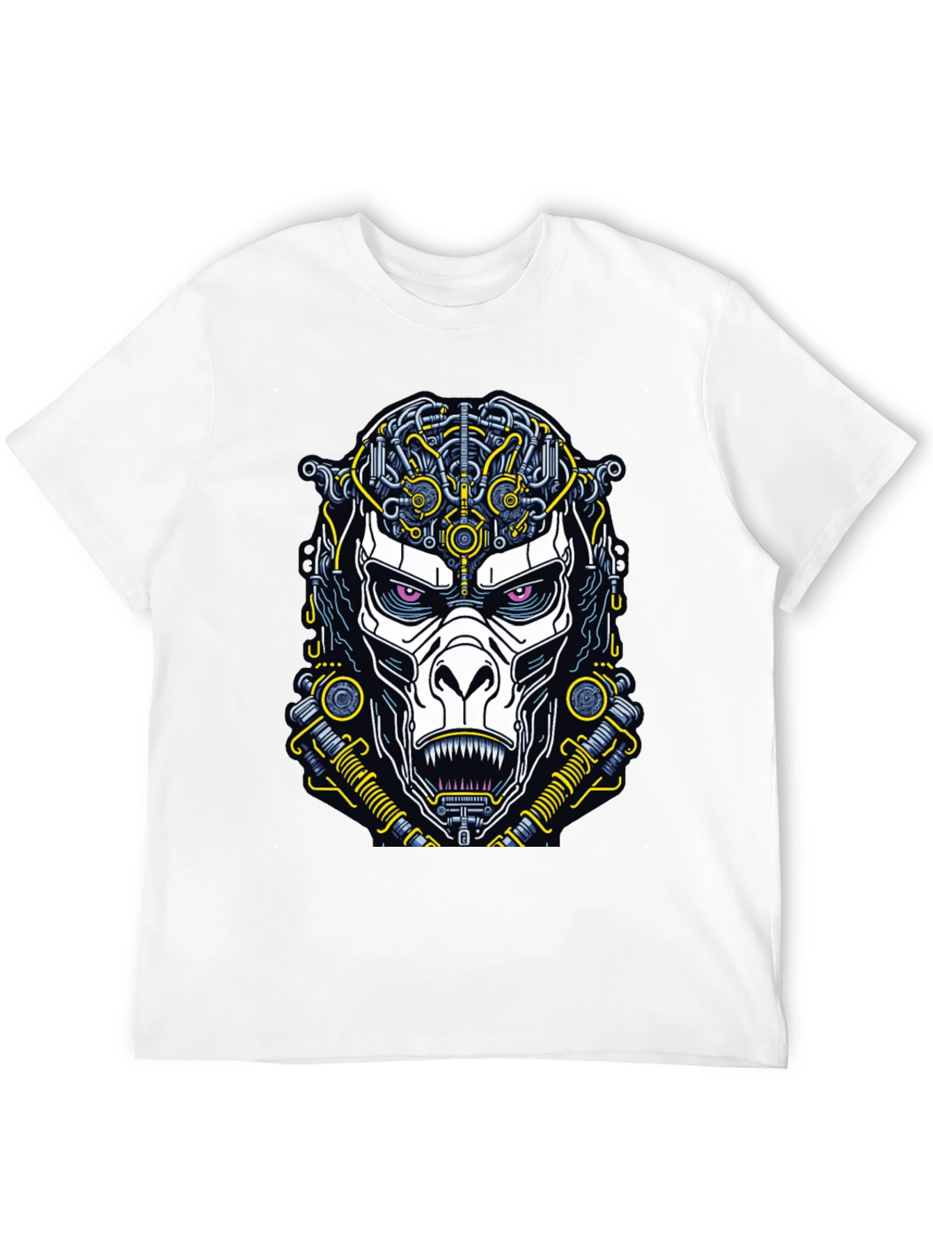 Cyberpunk Ape Graphic Tee - Futuristic Style