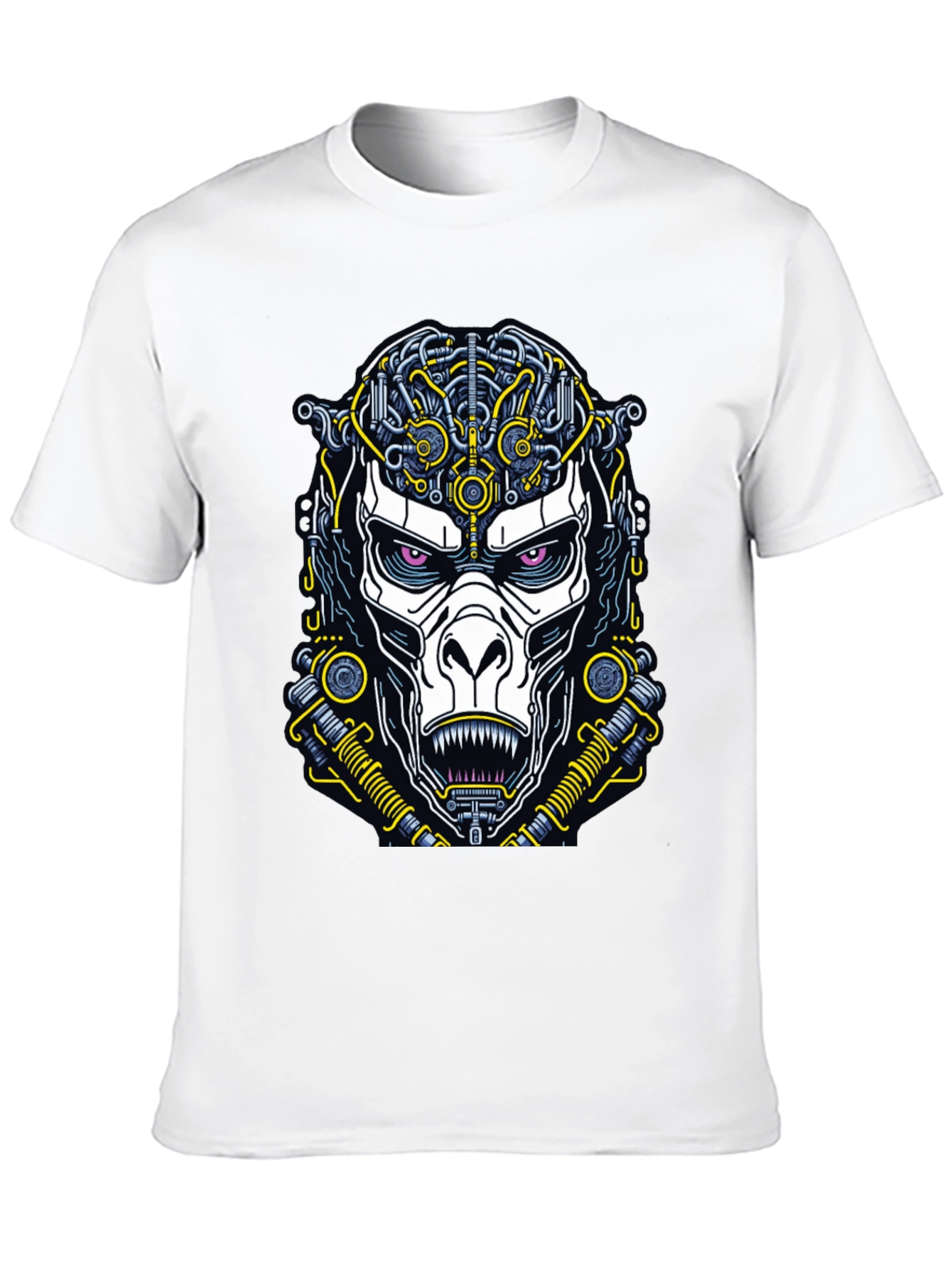 Cyberpunk Ape Graphic Tee - Futuristic Style
