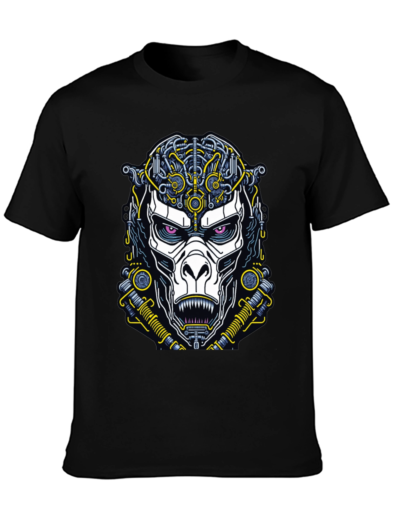 Cyberpunk Ape Graphic Tee - Futuristic Style
