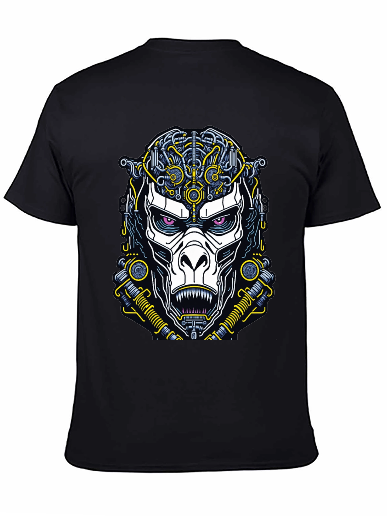 Cyberpunk Ape Graphic Tee - Futuristic Style