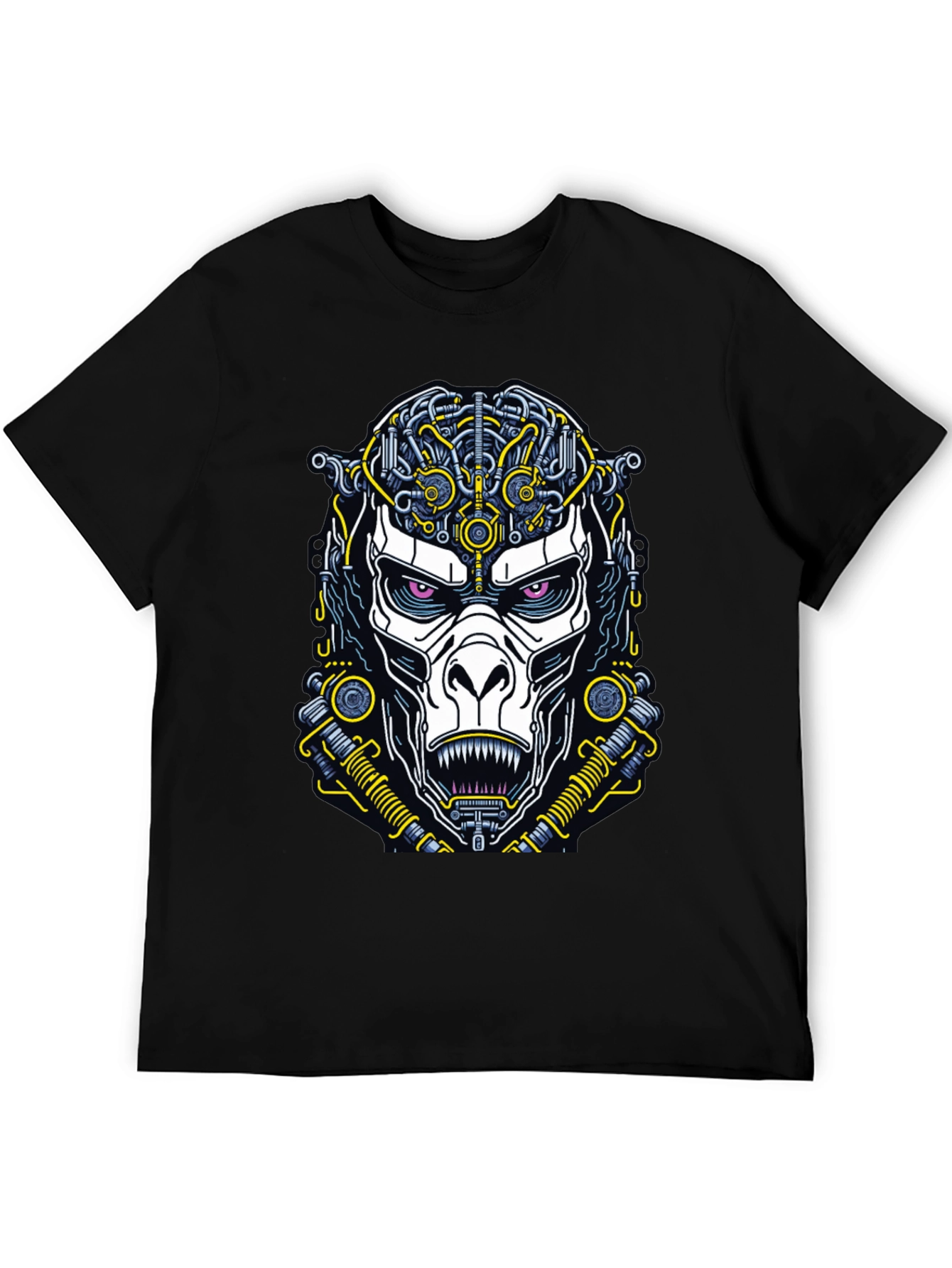 Cyberpunk Ape Graphic Tee - Futuristic Style