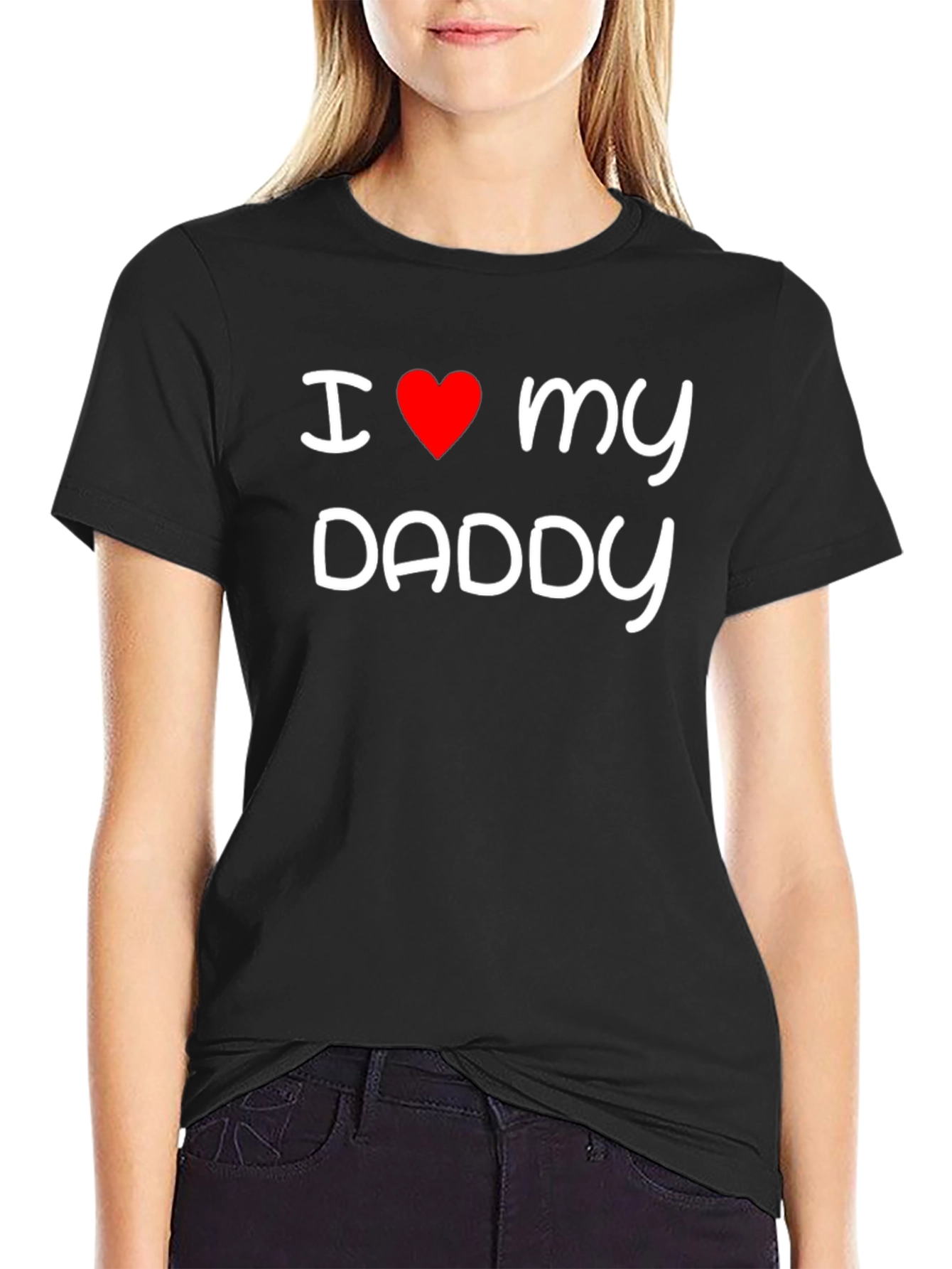 I Love My Daddy Black T-Shirt