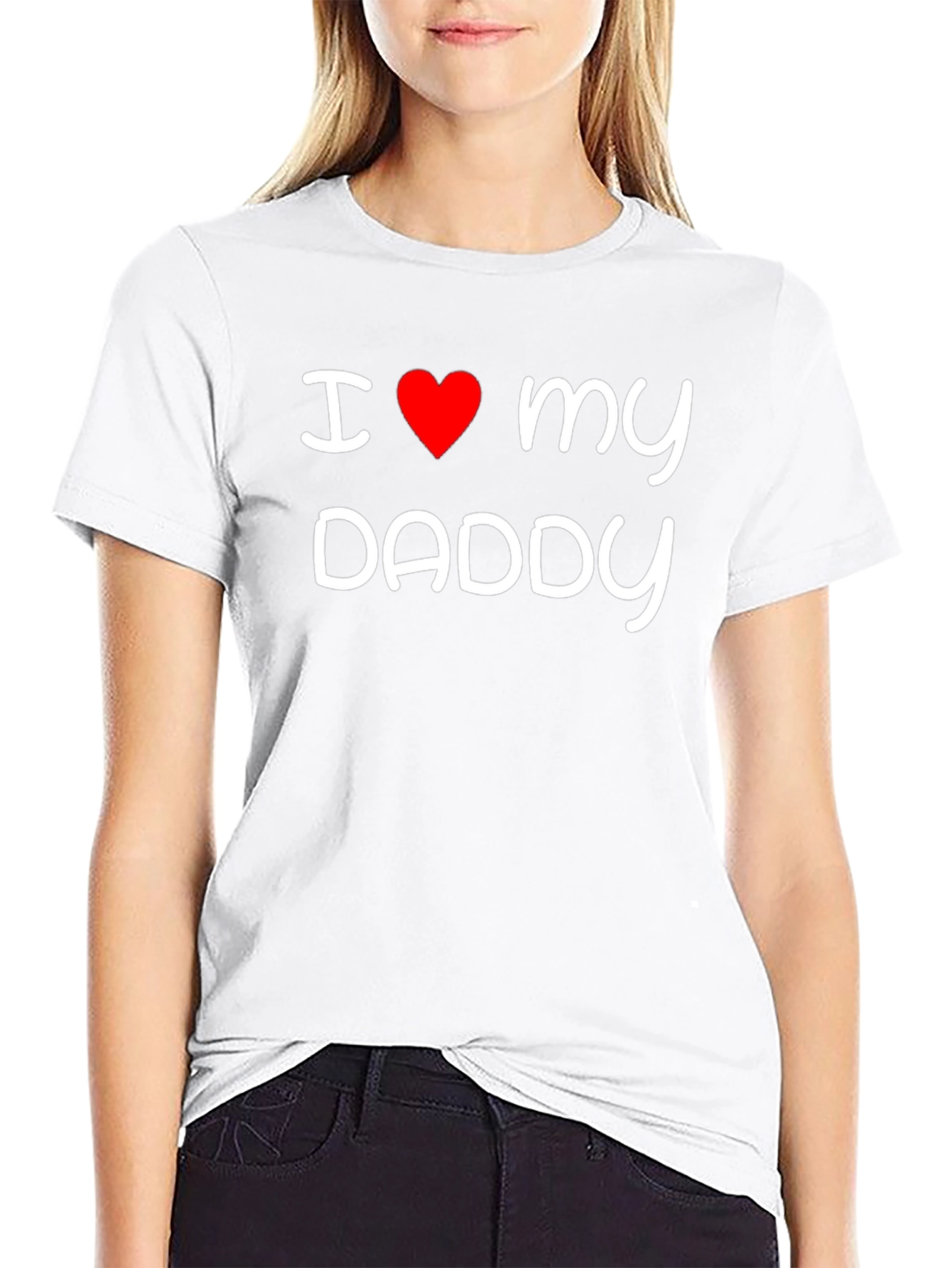 I Love My Daddy Black T-Shirt