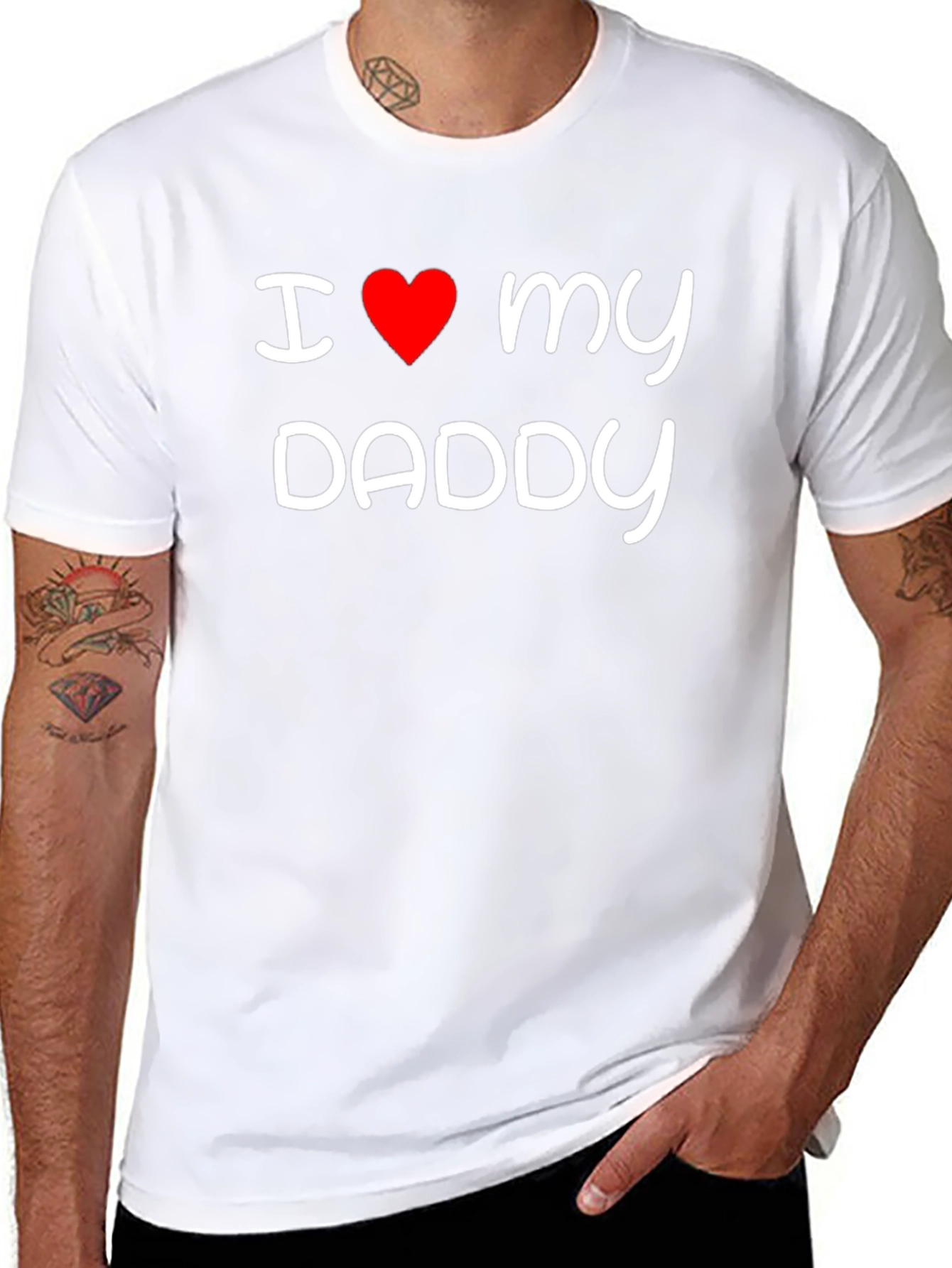 I Love My Daddy Black T-Shirt