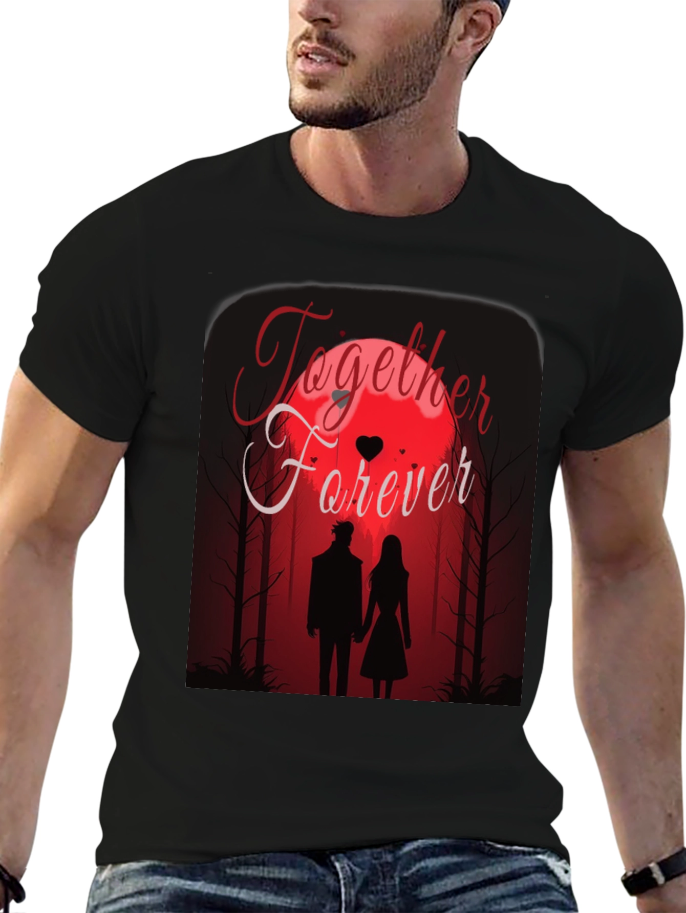 Together Forever T-Shirt - Romantic Couple Design