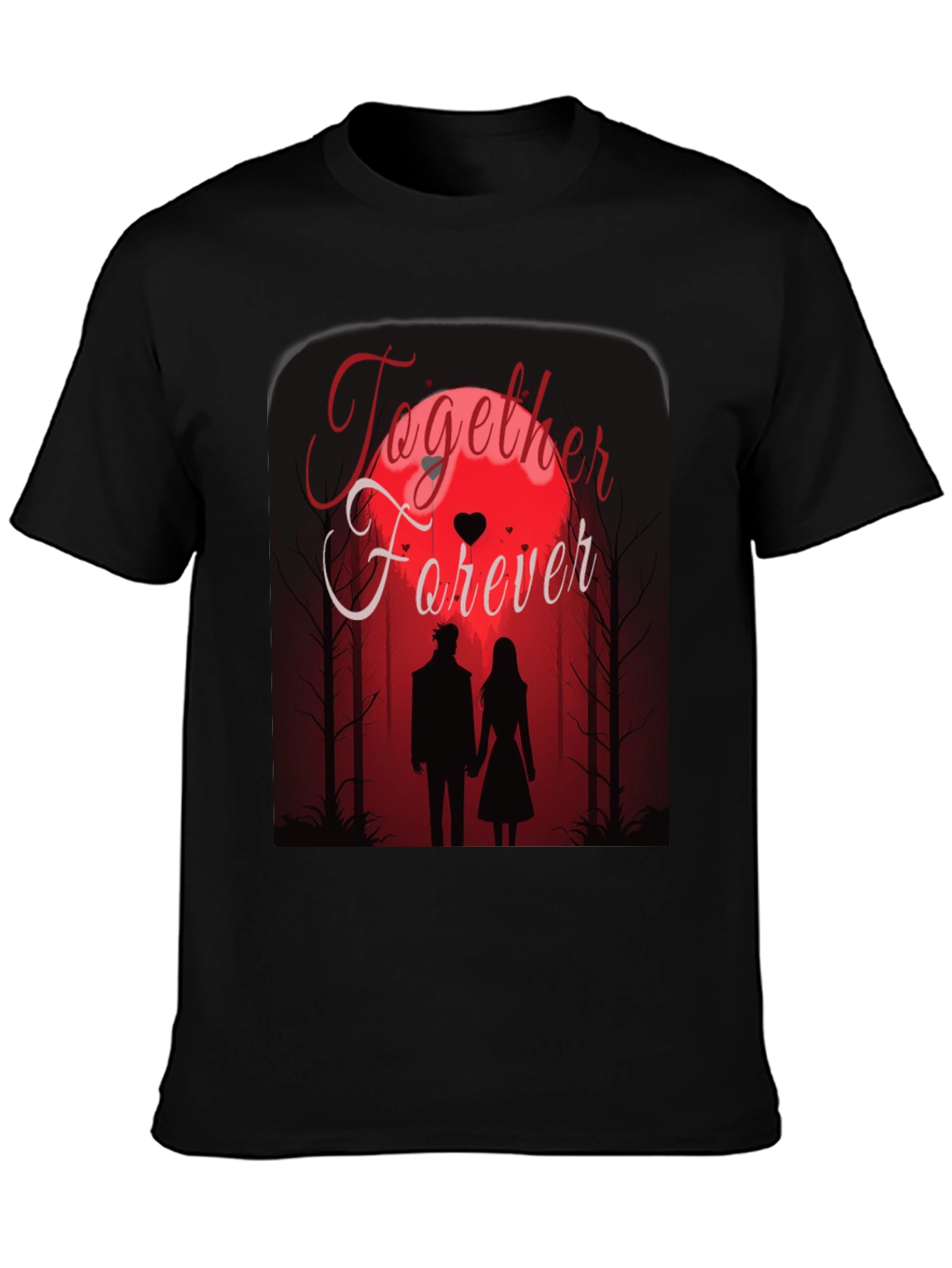 Together Forever T-Shirt - Romantic Couple Design
