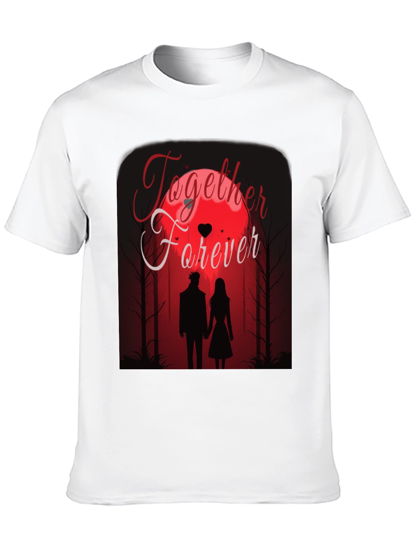 Together Forever T-Shirt - Romantic Couple Design