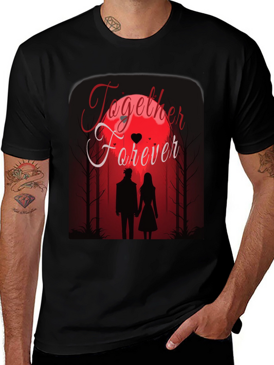 Together Forever T-Shirt - Romantic Couple Design