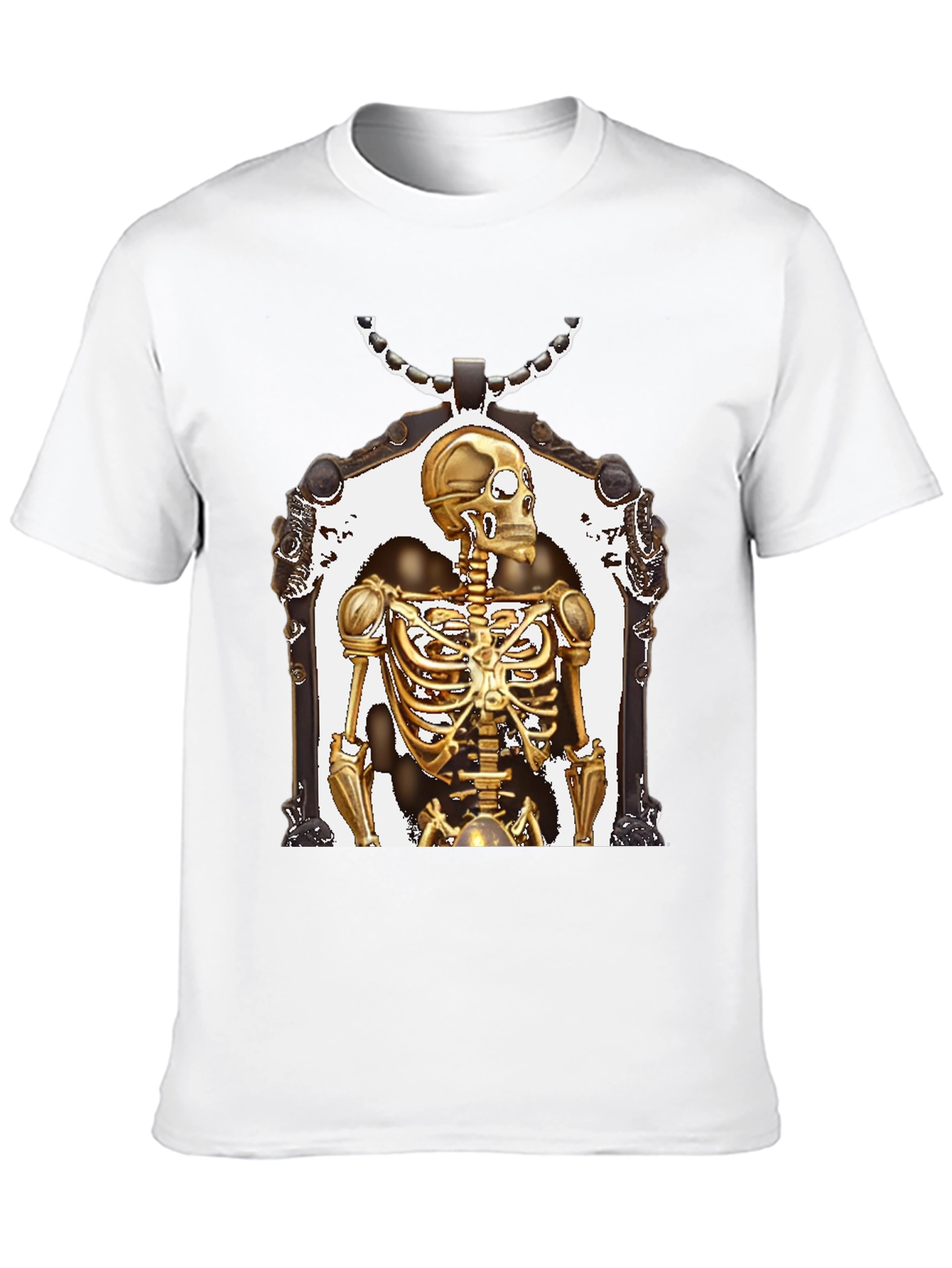 Golden Skeleton Framed Graphic Tee