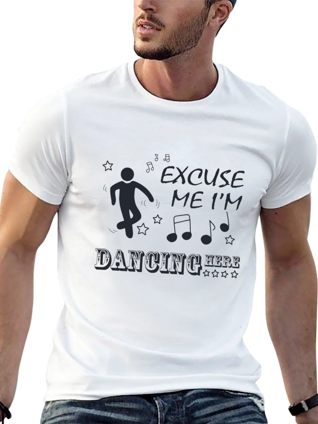 Excuse Me Im Dancing Here Mens T-Shirt