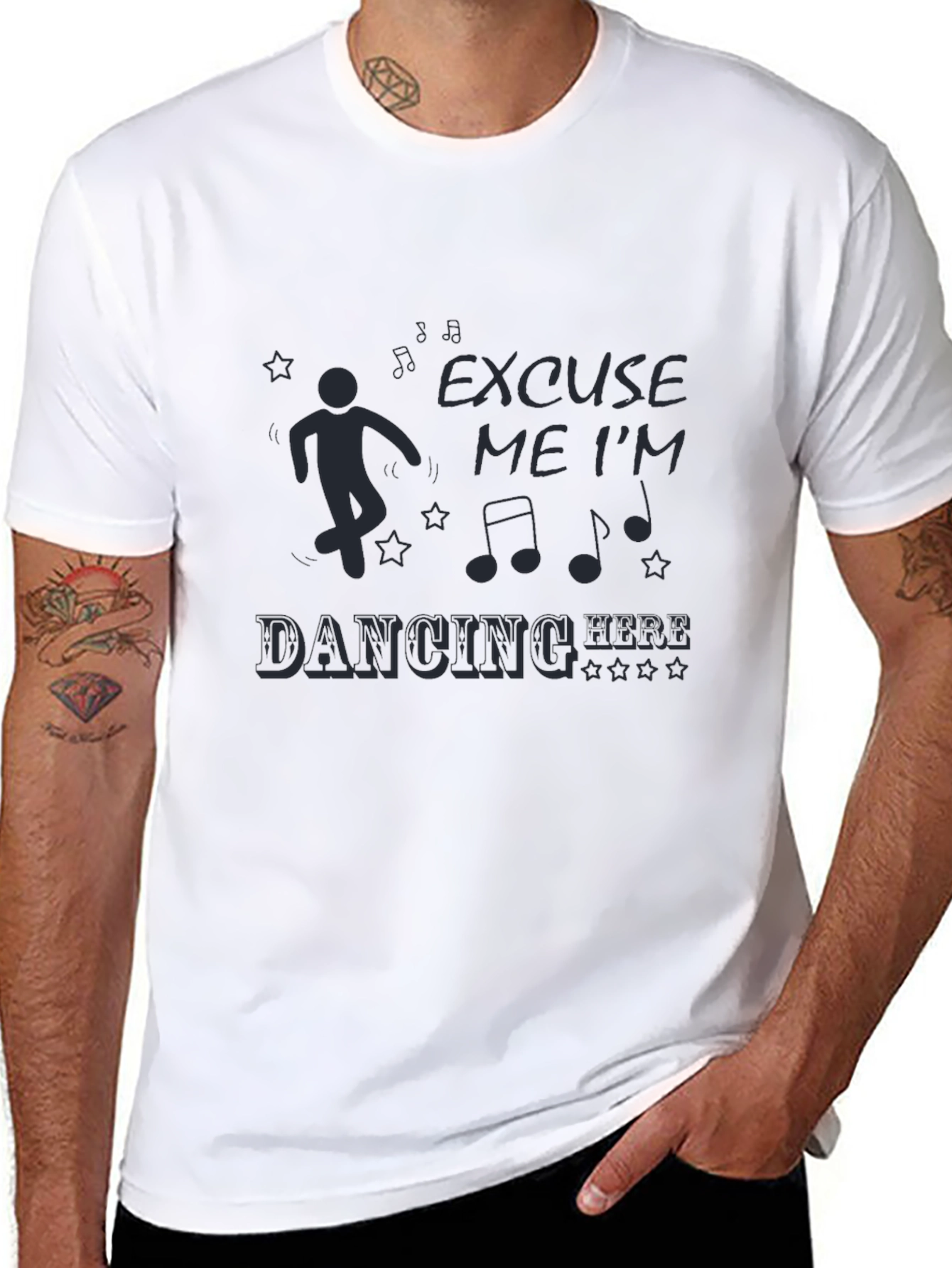 Excuse Me Im Dancing Here Mens T-Shirt