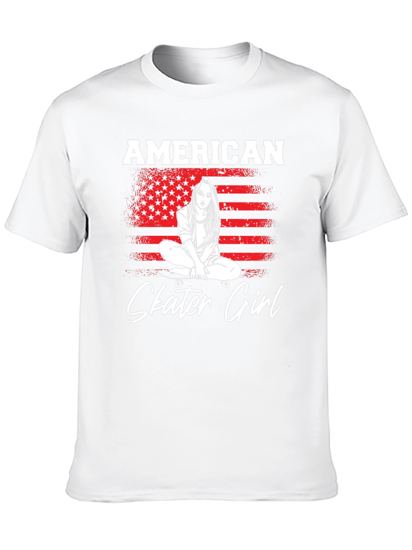 American Skater Girl Graphic Tee