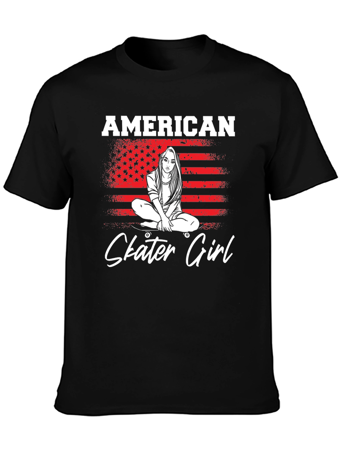 American Skater Girl Graphic Tee