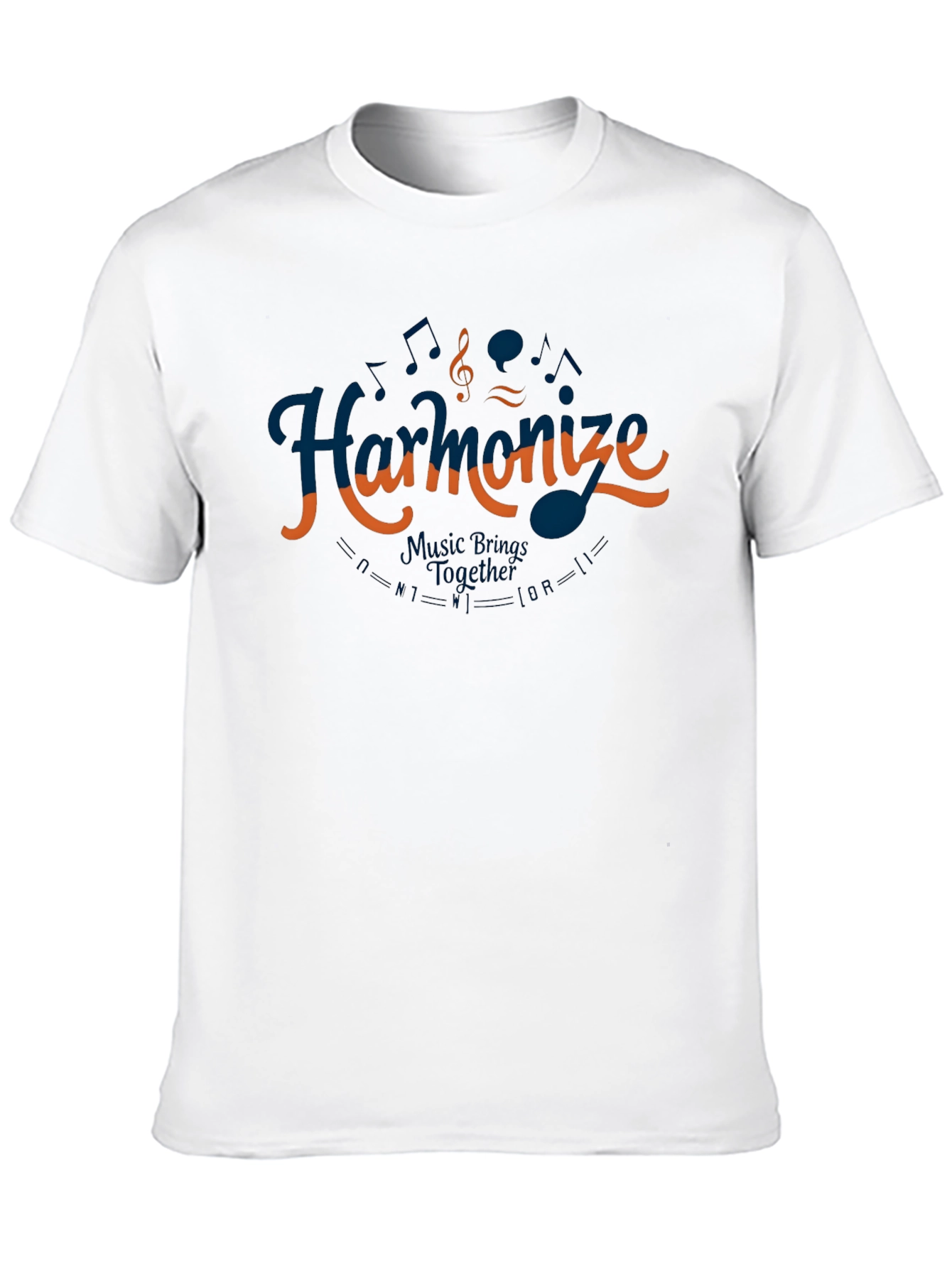 Harmonize Music T-Shirt - Black Casual Tee