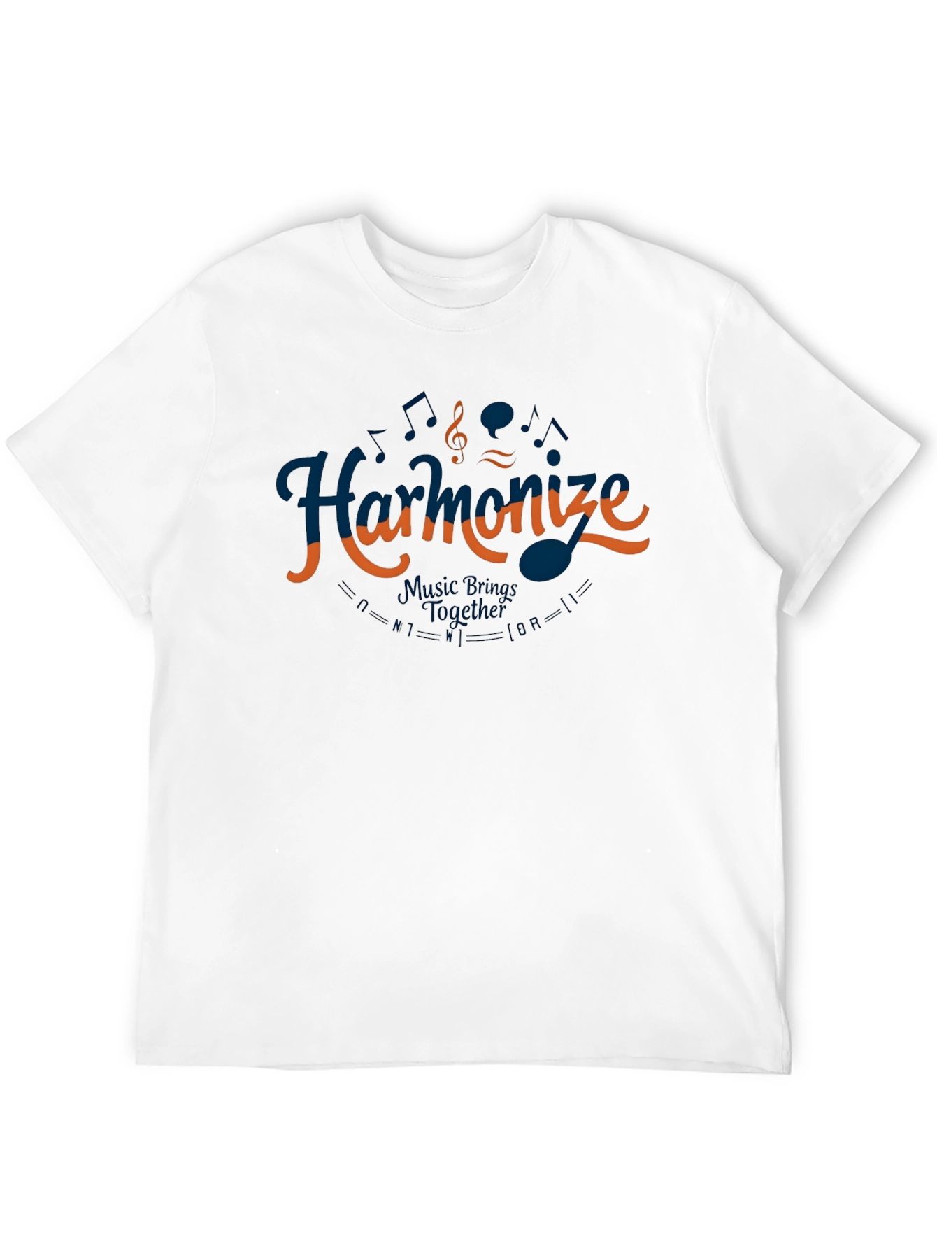 Harmonize Music T-Shirt - Black Casual Tee