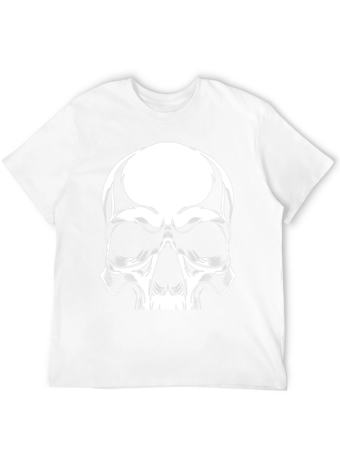 Skull Graphic Print Black T-Shirt