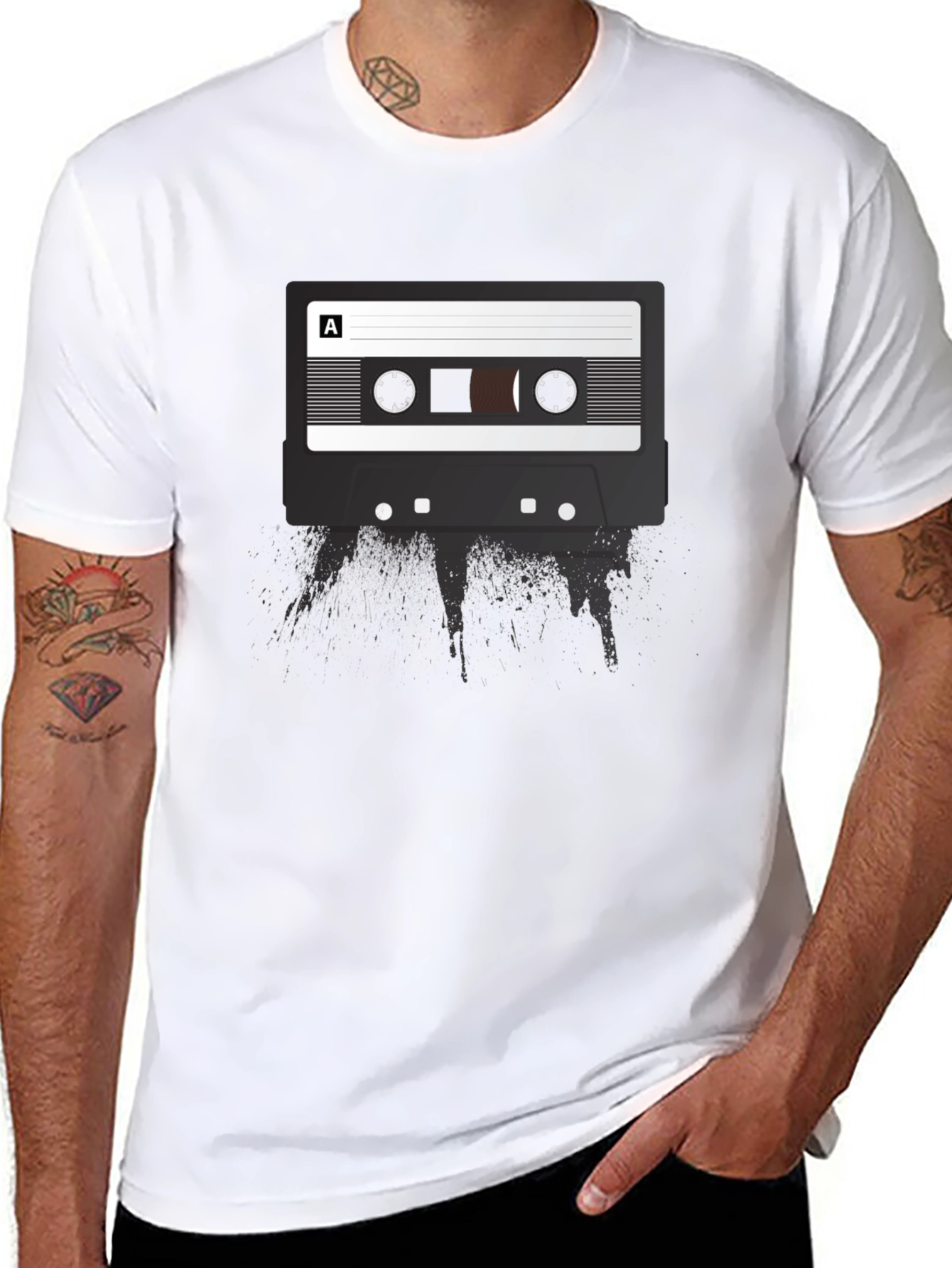Retro Cassette Tape Graphic Tee - Music Lover Shirt