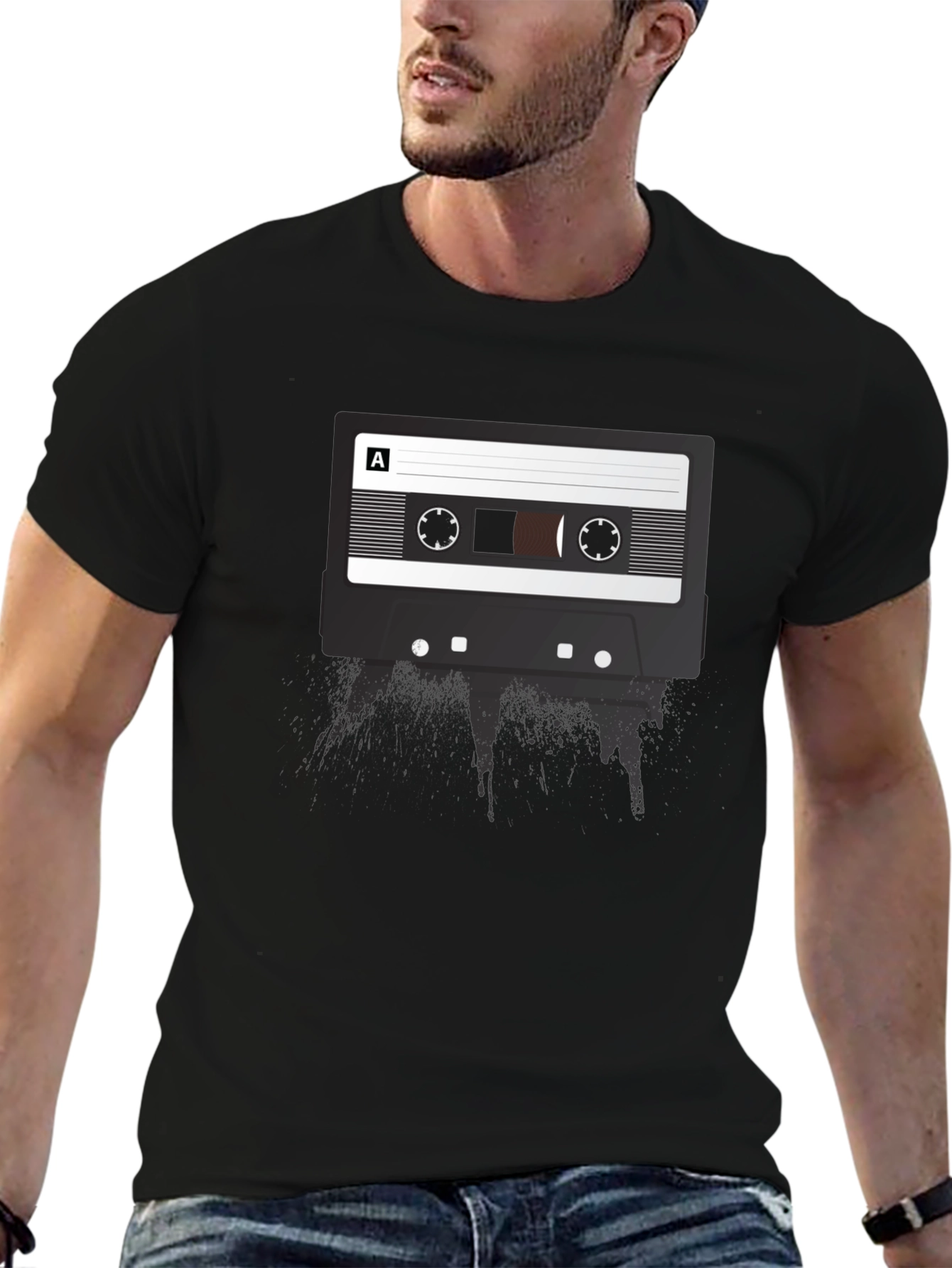 Retro Cassette Tape Graphic Tee - Music Lover Shirt