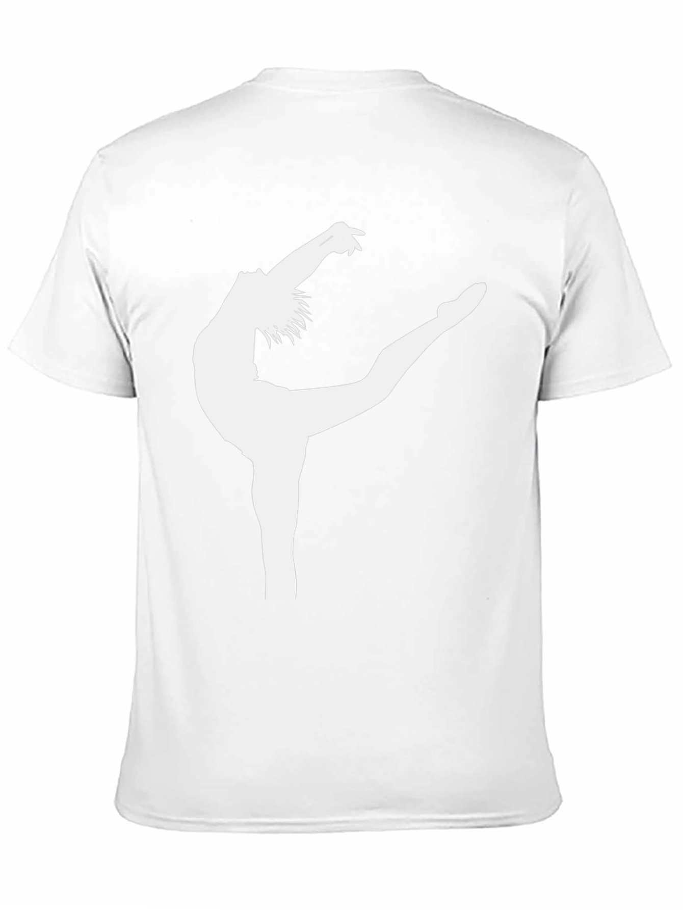 Gymnast Silhouette Graphic Black Tee