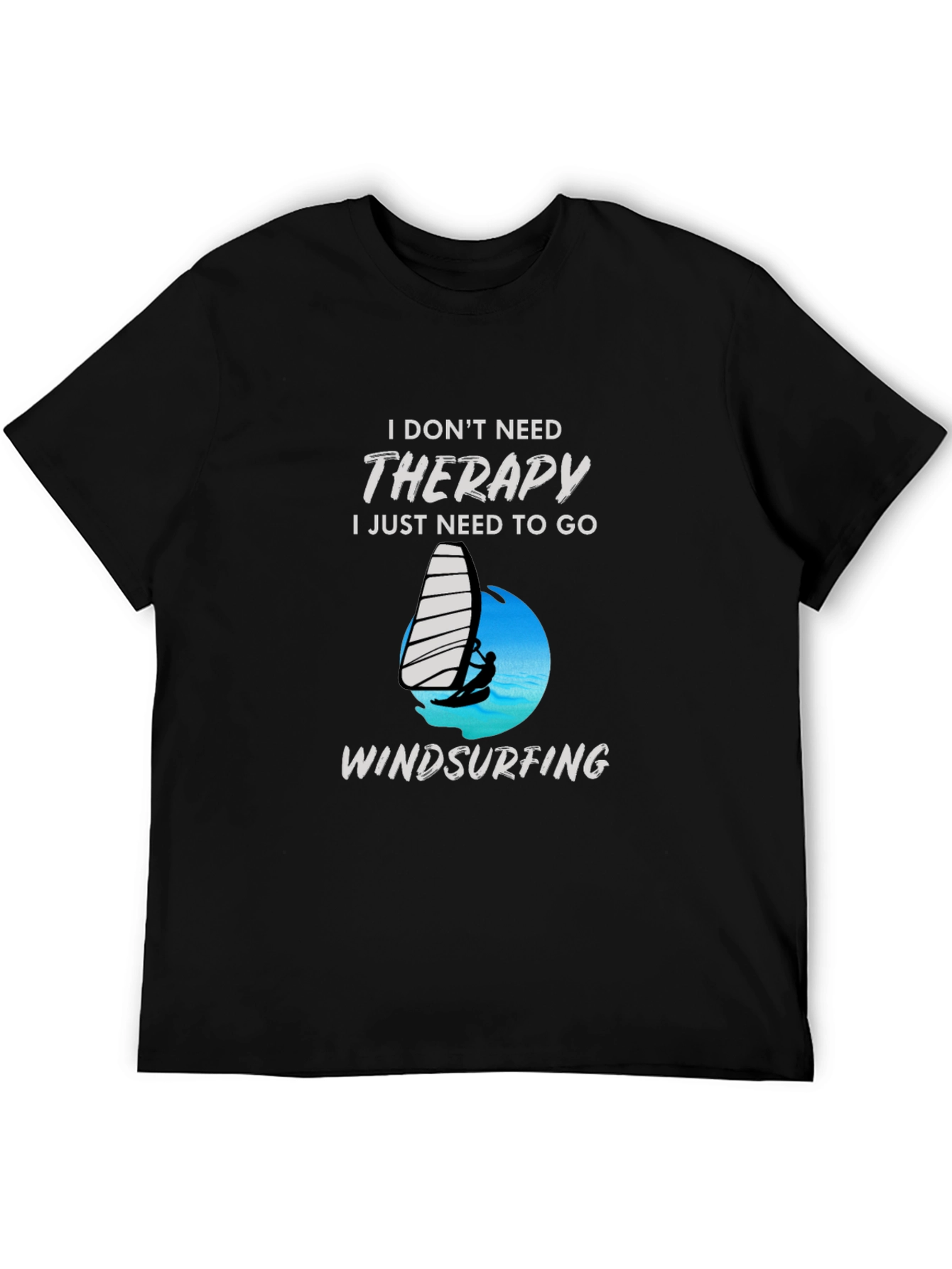 Therapy Windsurfing Black T-Shirt