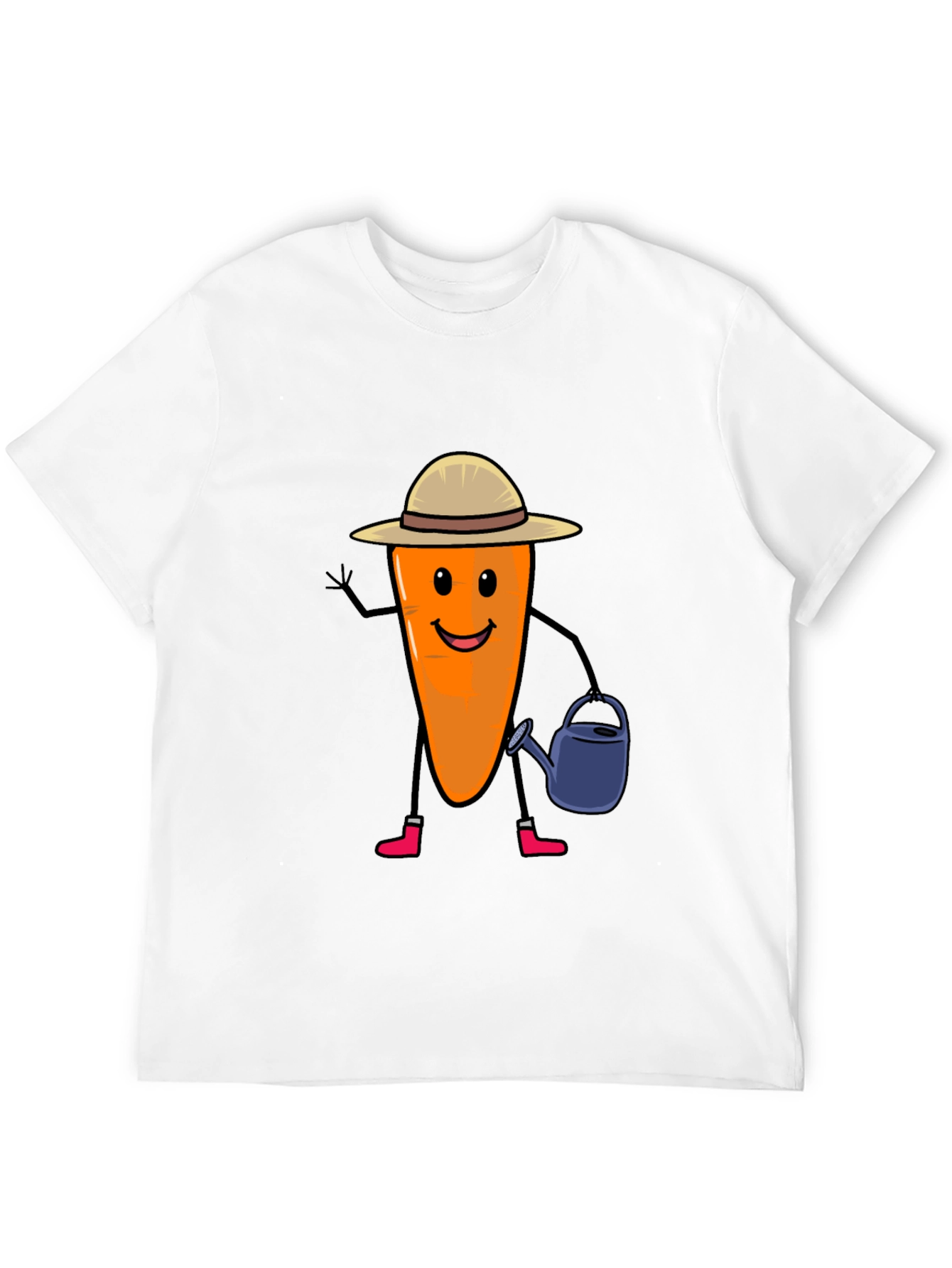 Gardener Carrot T-Shirt - Cute Vegetable Graphic Tee