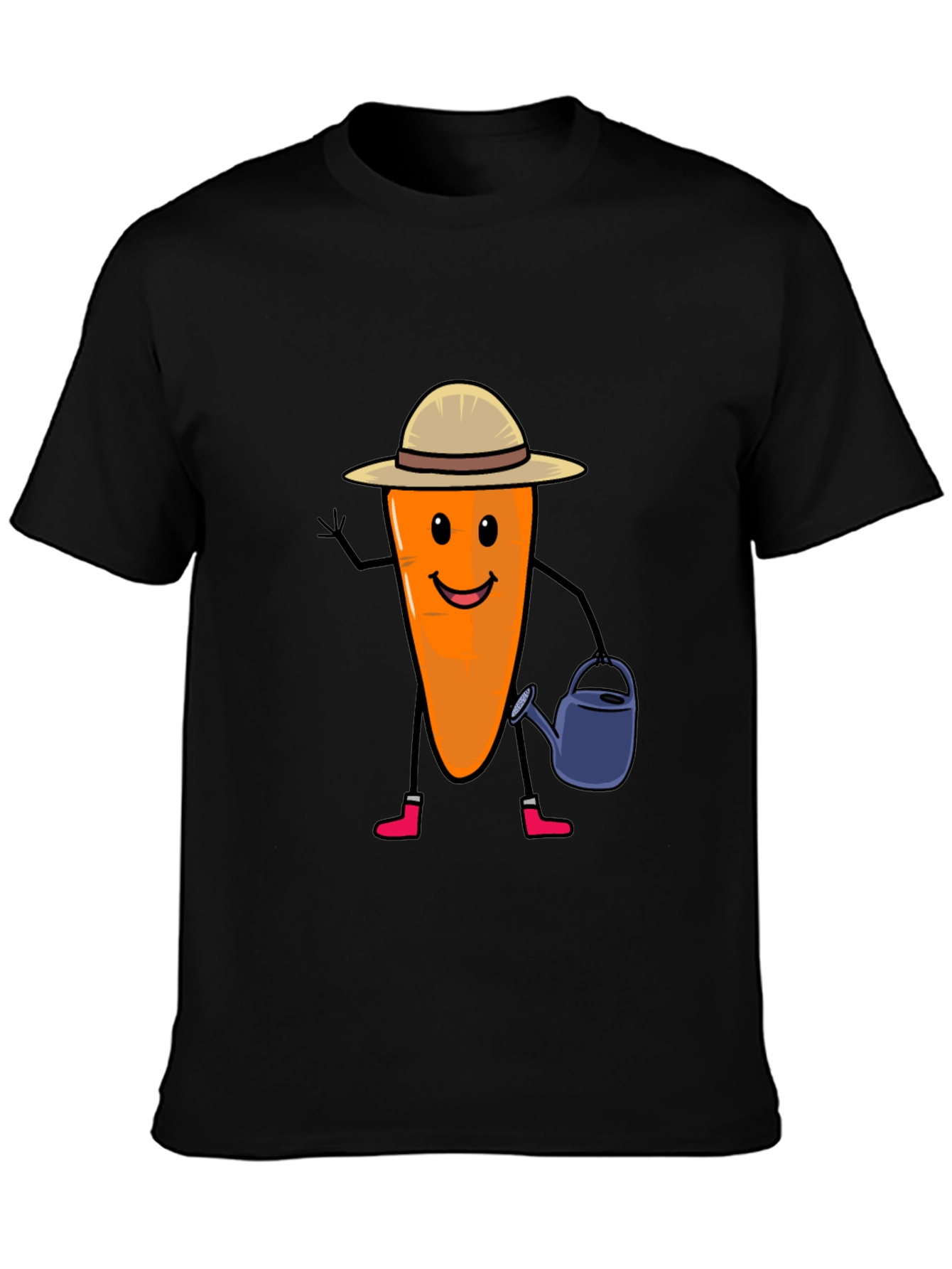 Gardener Carrot T-Shirt - Cute Vegetable Graphic Tee