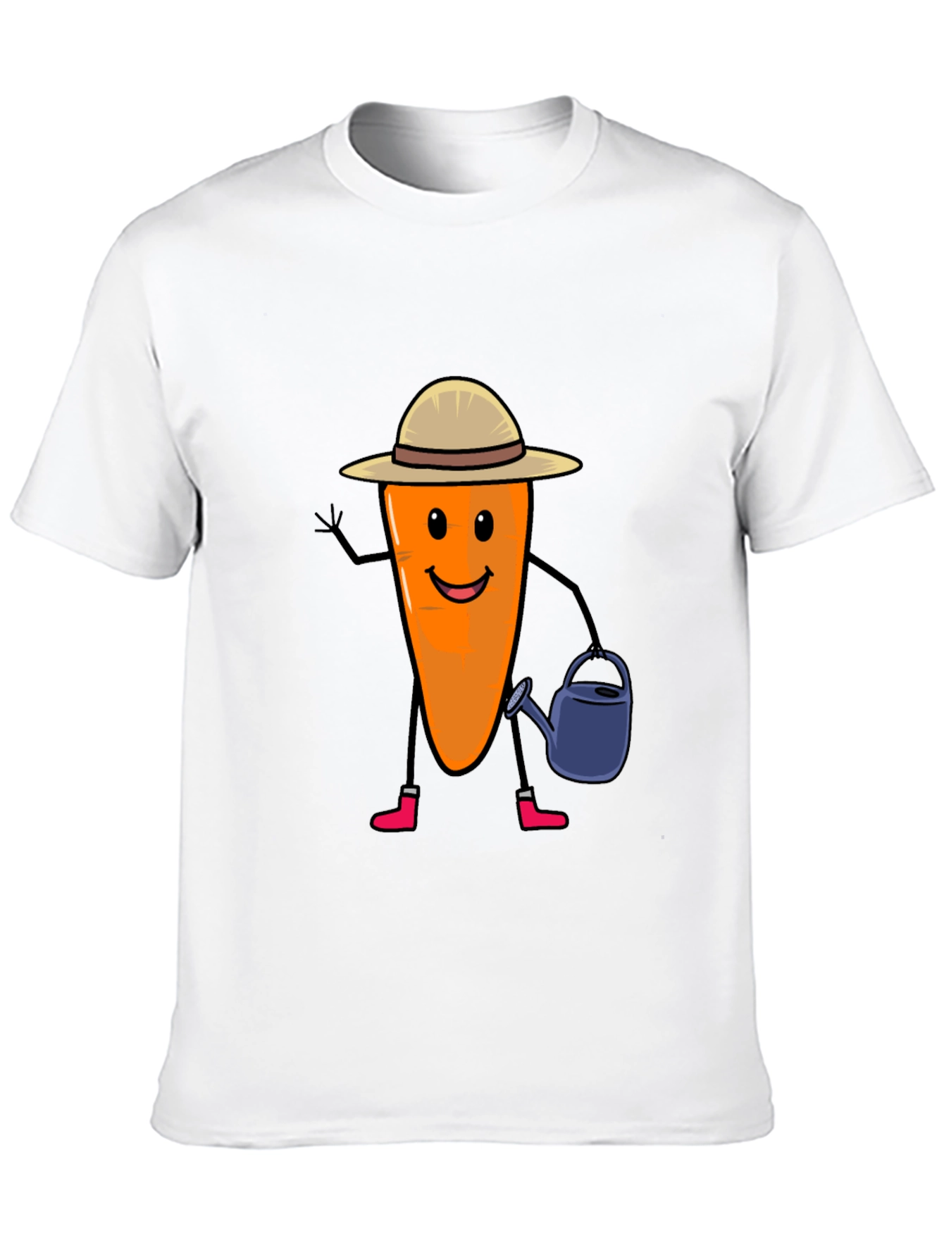 Gardener Carrot T-Shirt - Cute Vegetable Graphic Tee