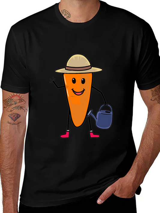 Gardener Carrot T-Shirt - Cute Vegetable Graphic Tee