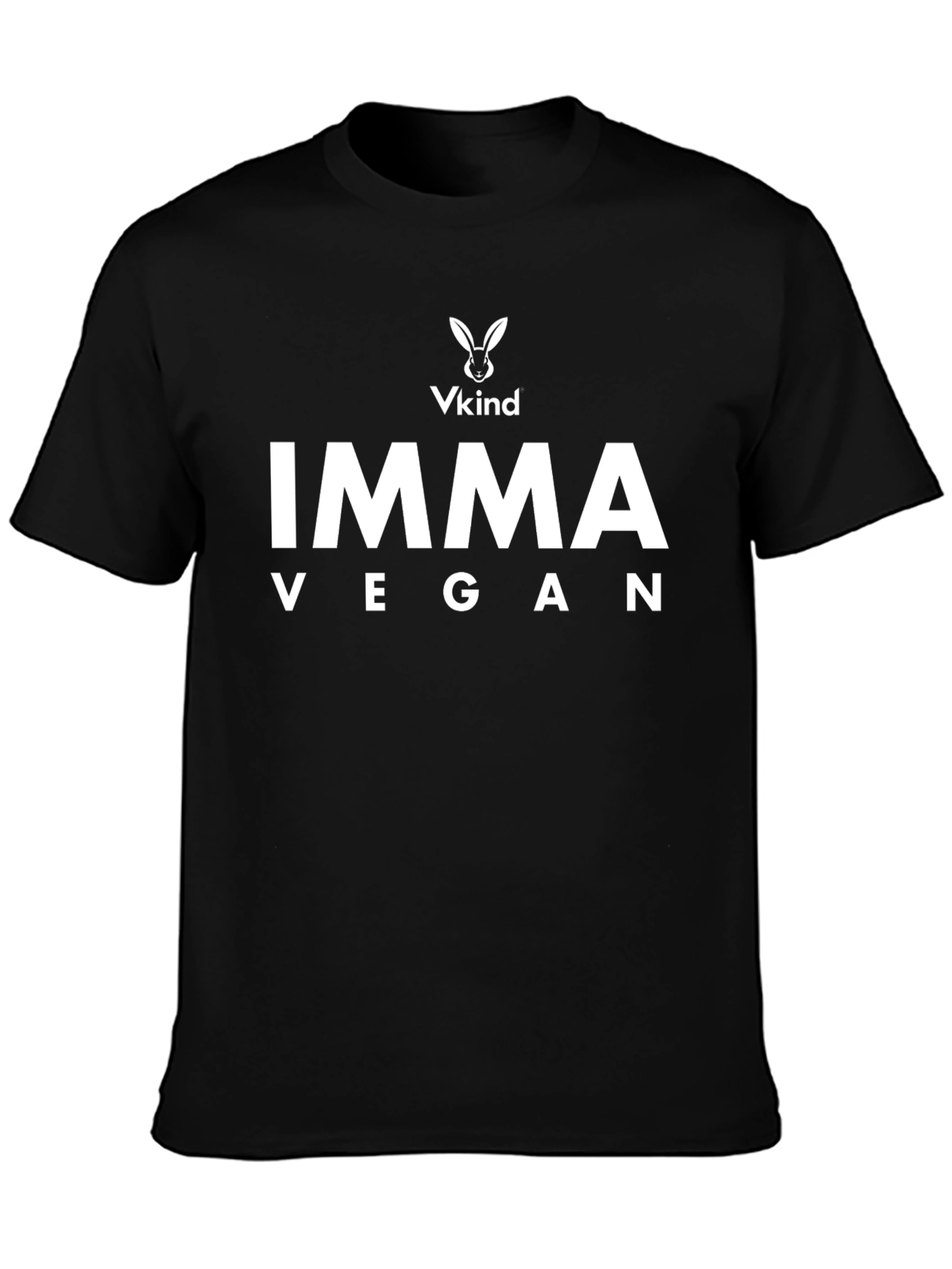 Imma Vegan Graphic Tee - VKind Black T-Shirt