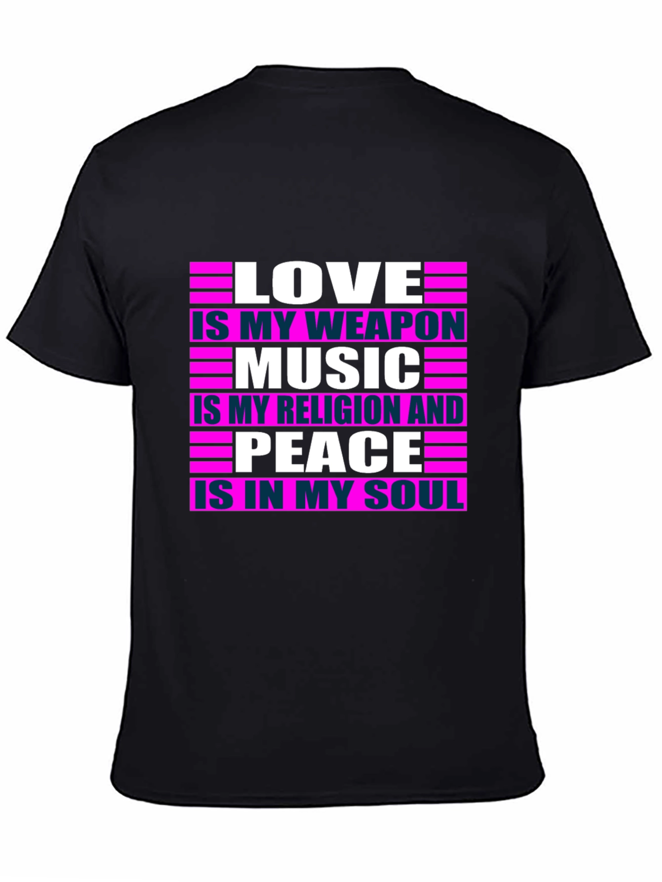 Love Music Peace T-Shirt - Positive Message Tee