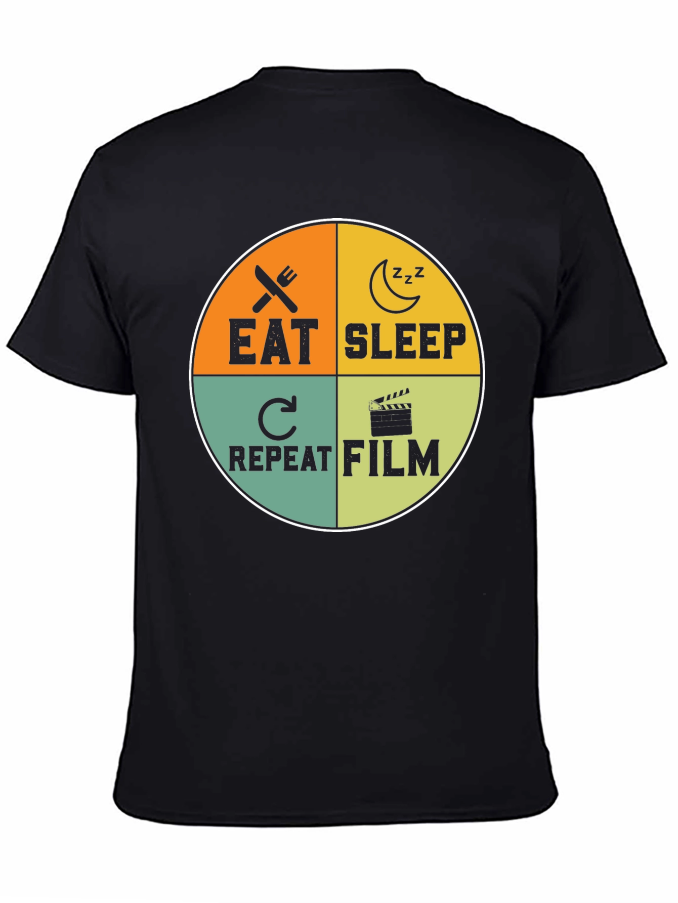 Eat Sleep Repeat Film T-Shirt