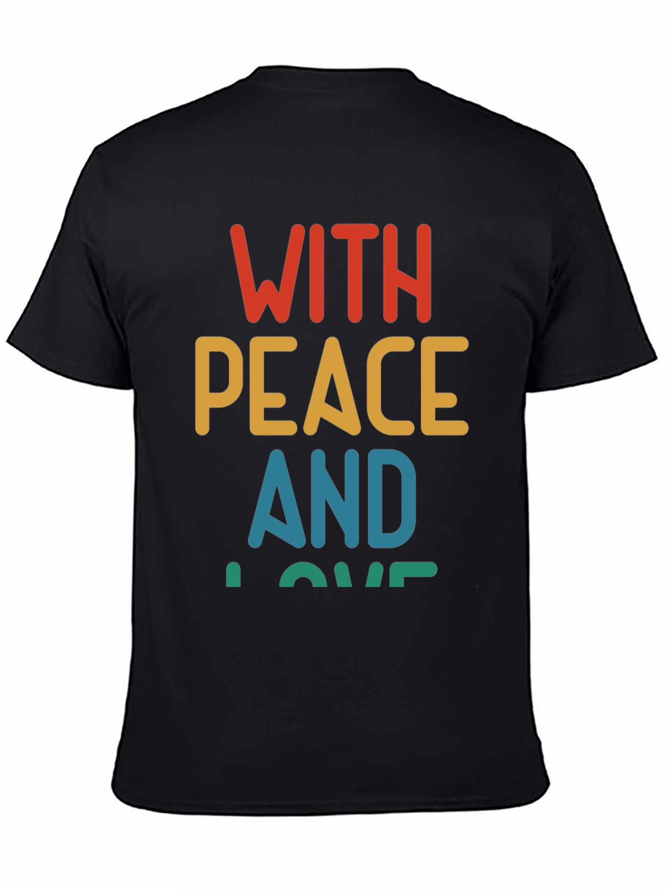 Peace and Love Graphic T-Shirt - Retro Style