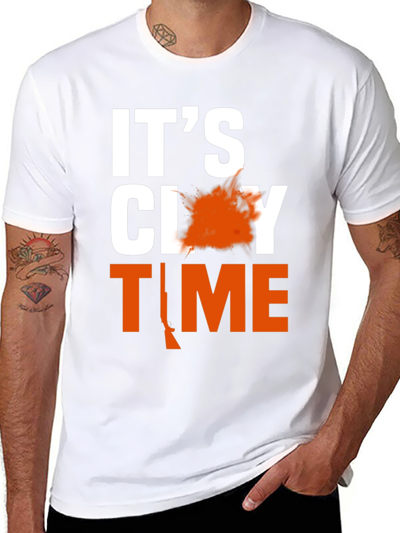 Its Clay Time T-Shirt Hunting Gift