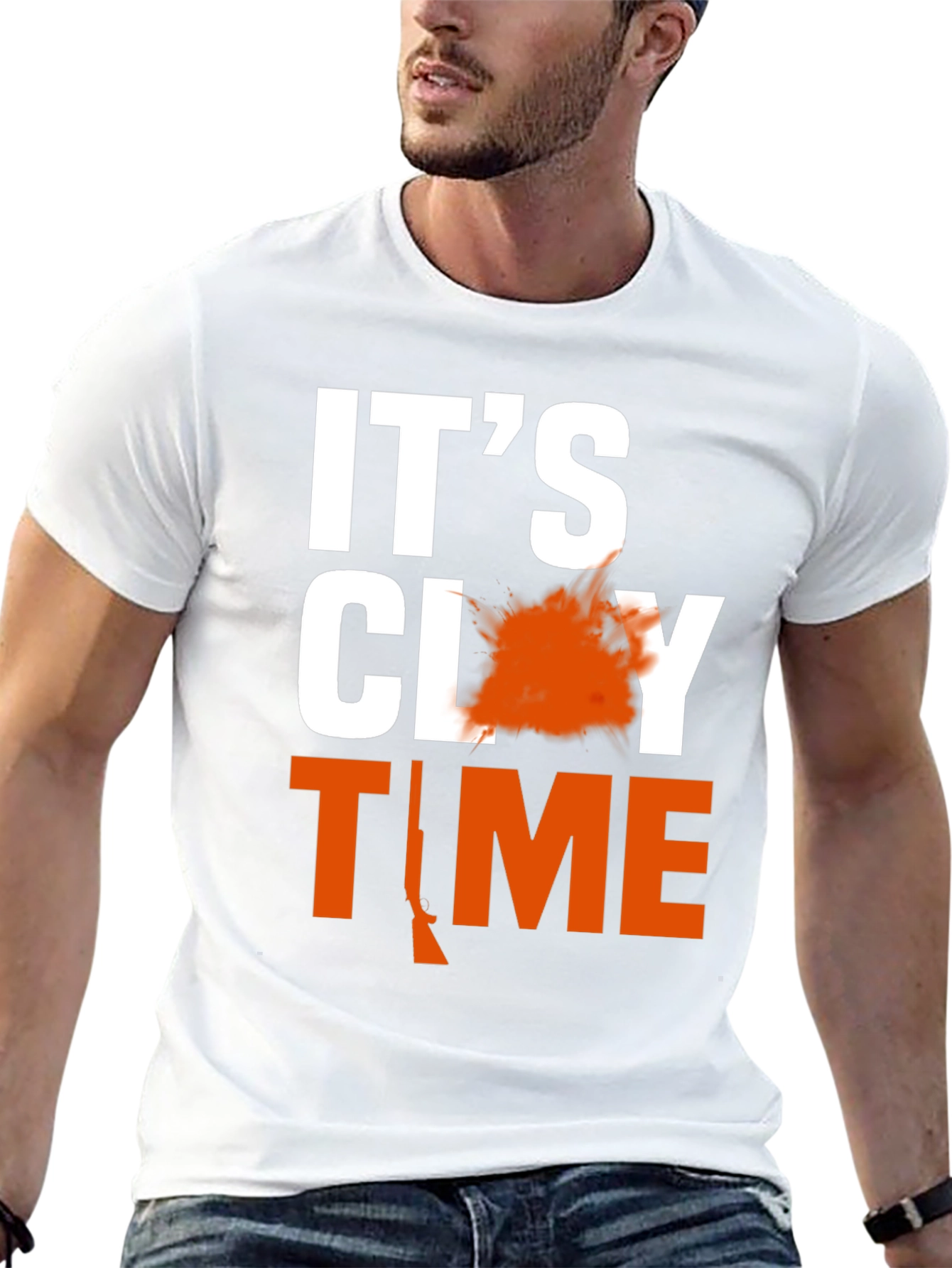 Its Clay Time T-Shirt Hunting Gift
